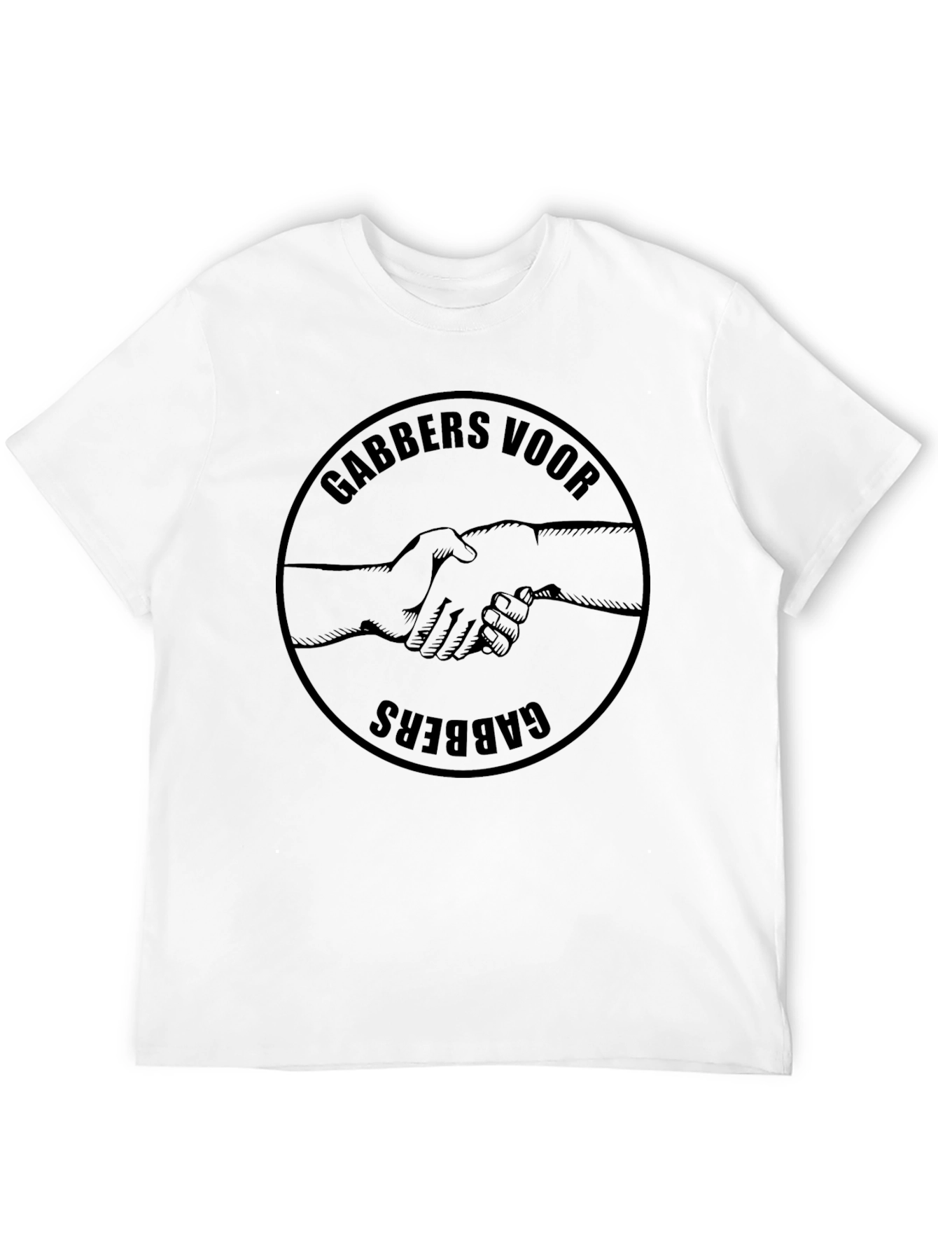 GABBERS VOOR GABBERS T-Shirt Black Graphic Tee