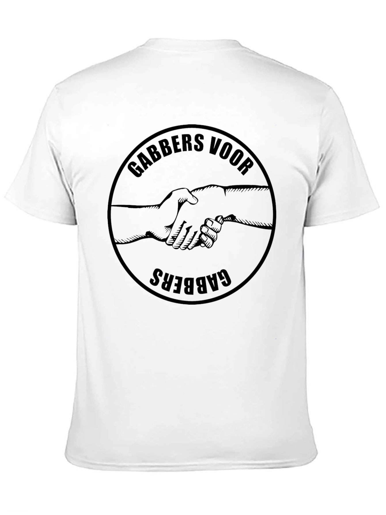GABBERS VOOR GABBERS T-Shirt Black Graphic Tee