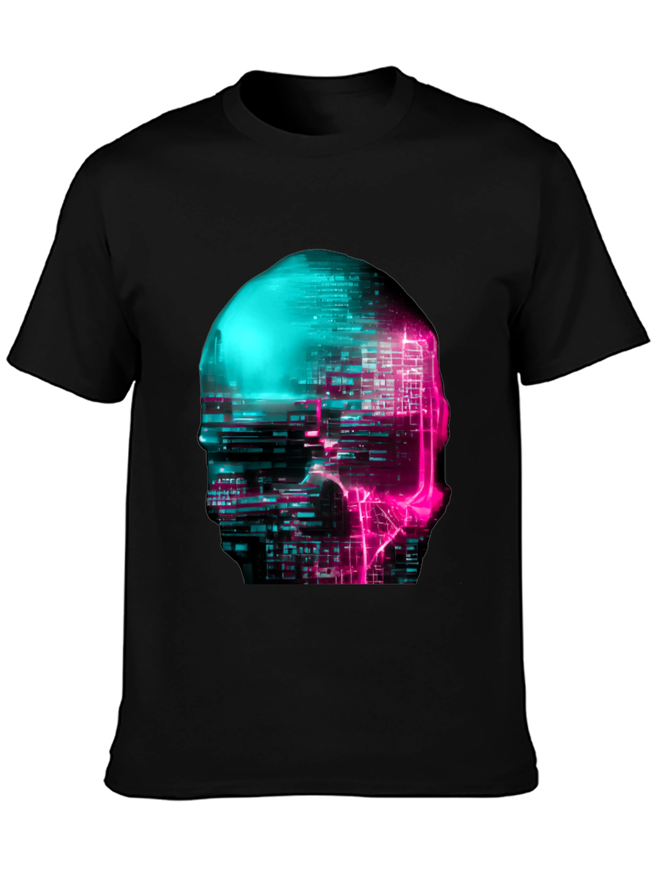 Cyberpunk Skull Graphic Tee