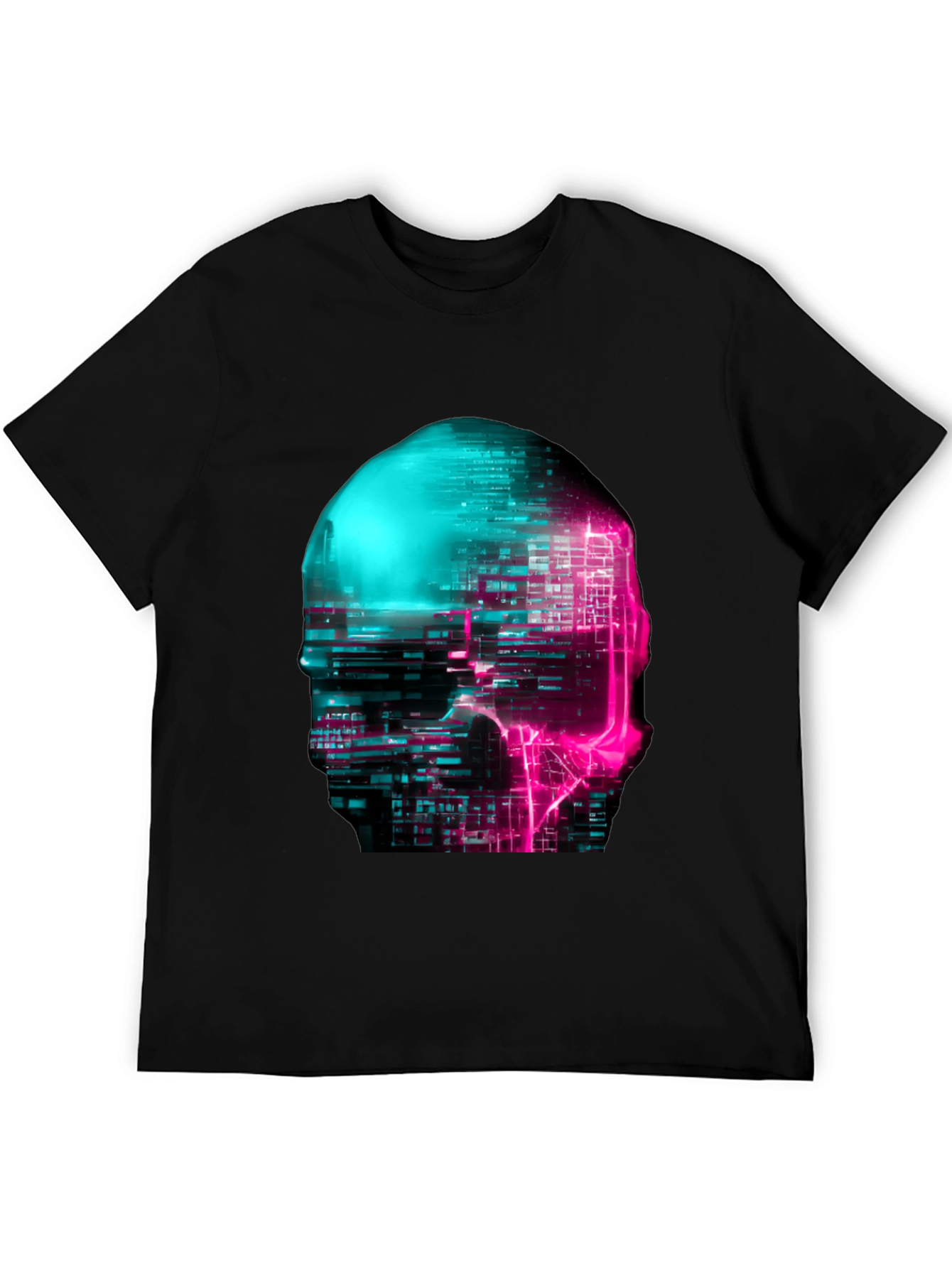 Cyberpunk Skull Graphic Tee