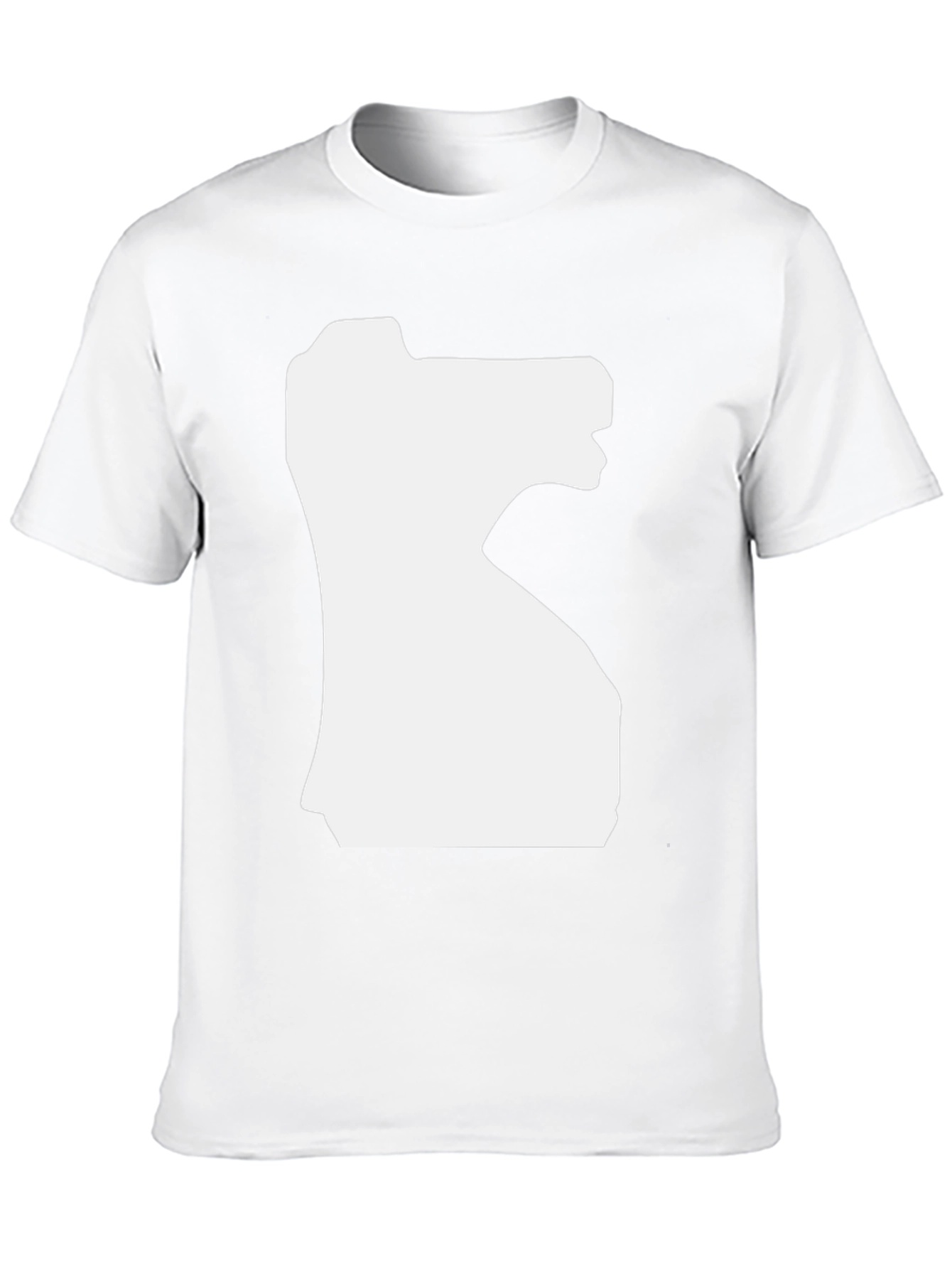 Abstract Silhouette Graphic Tee - Black
