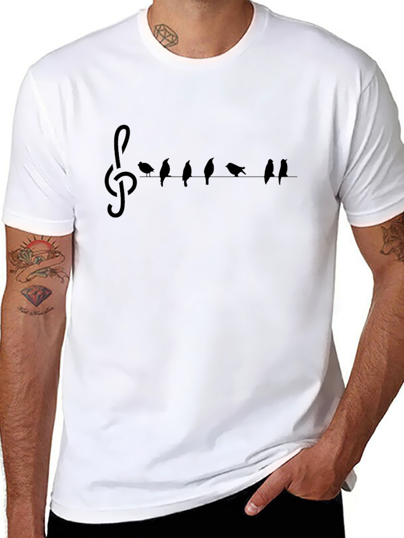 Musical Birds on a Wire T-Shirt