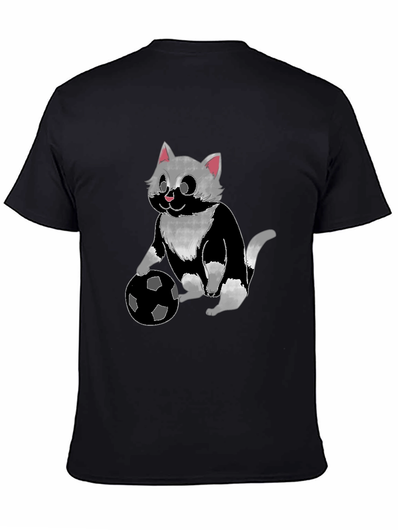 Cat Playing Soccer T-Shirt - Unisex
