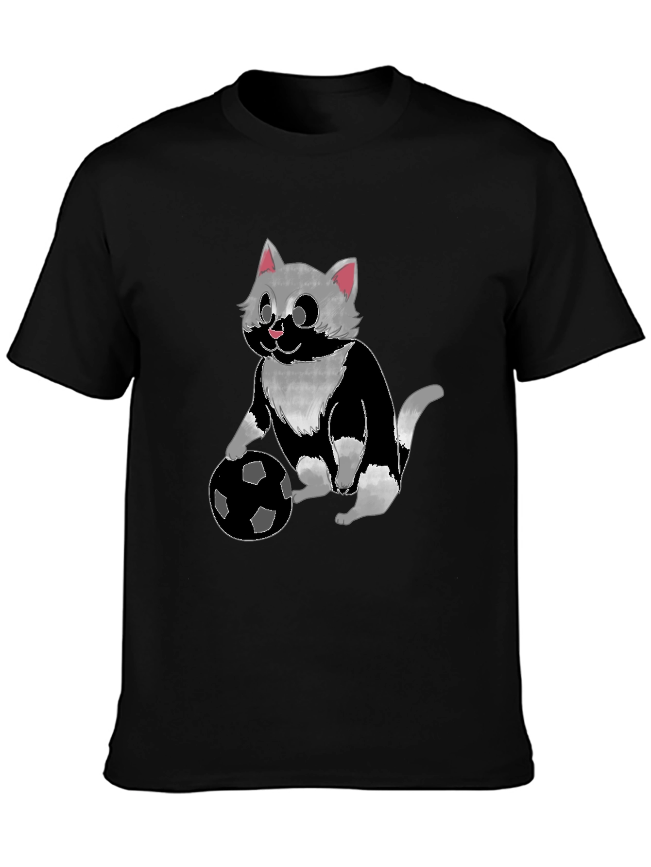 Cat Playing Soccer T-Shirt - Unisex