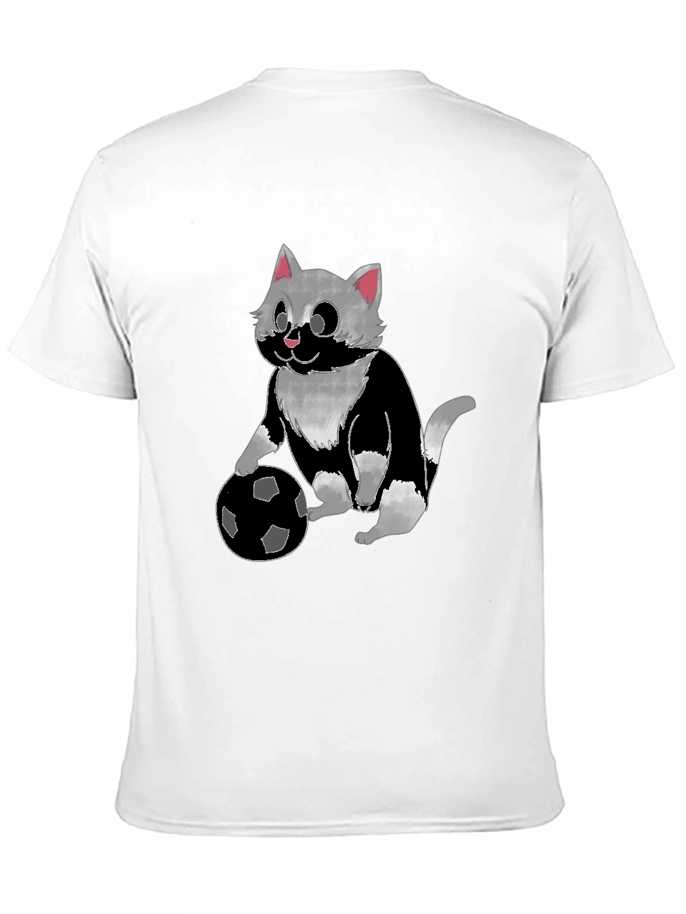 Cat Playing Soccer T-Shirt - Unisex