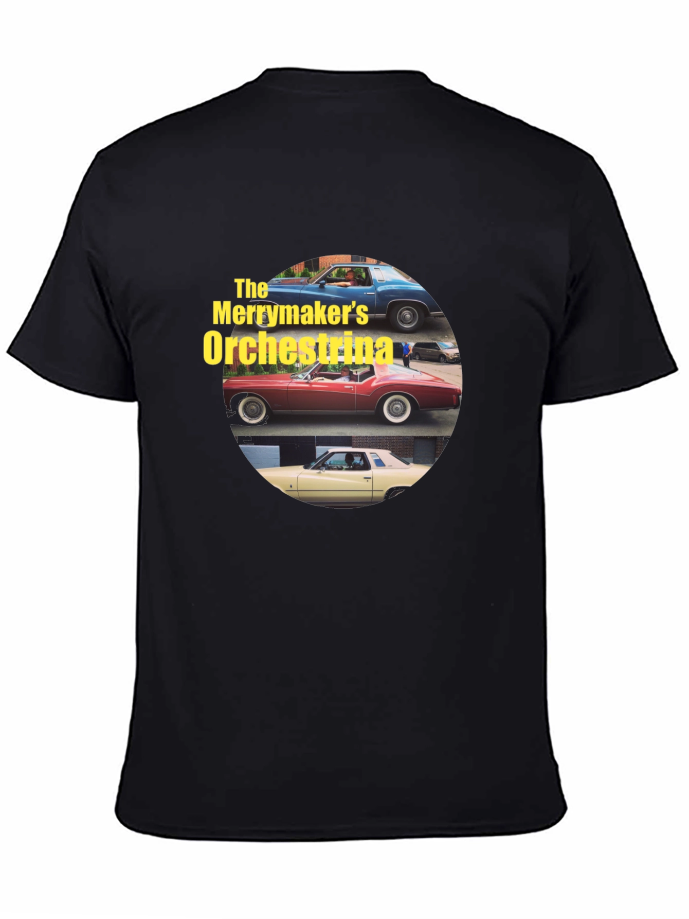 The Merrymakers Orchestrina Car T-Shirt
