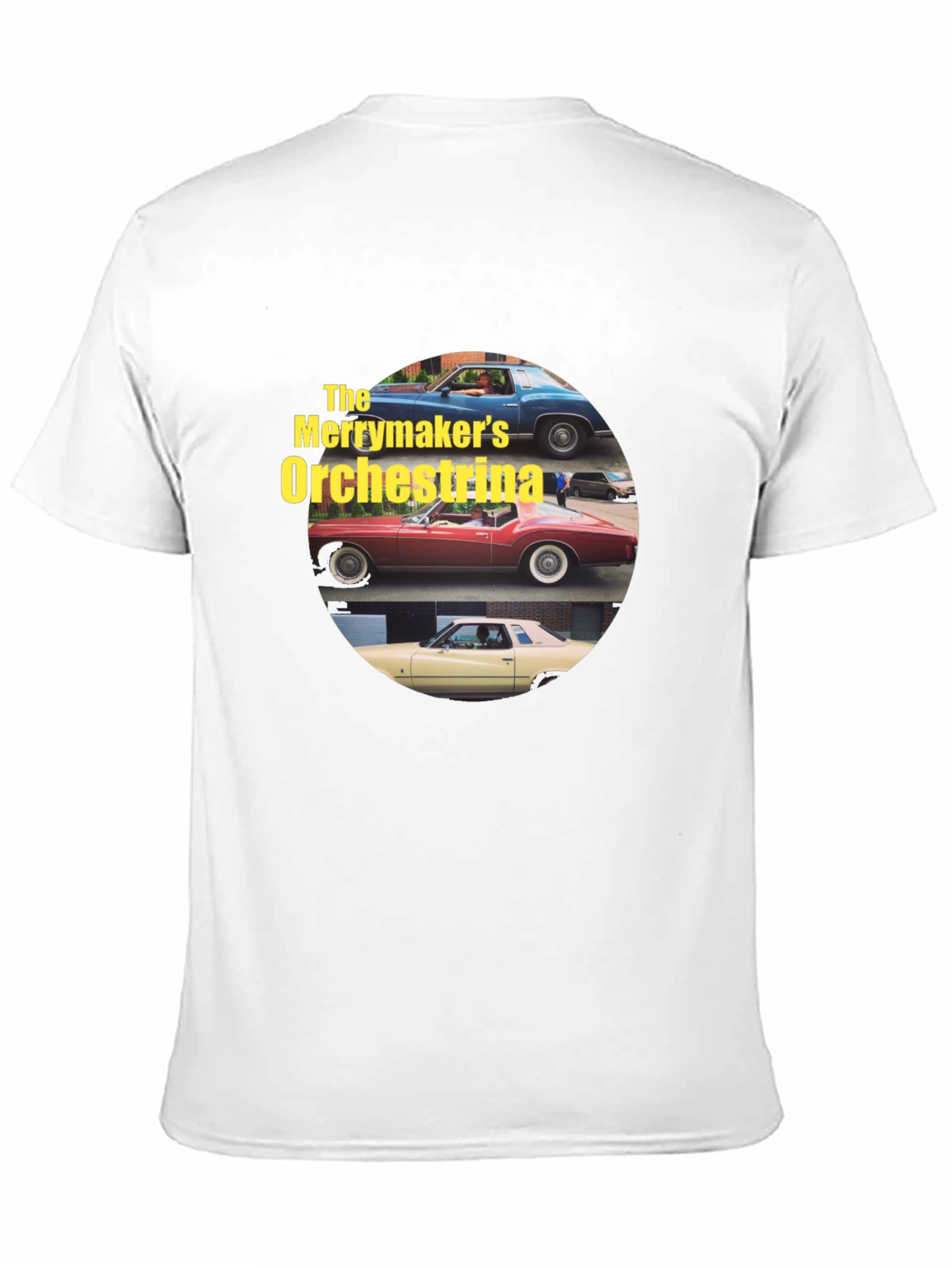The Merrymakers Orchestrina Car T-Shirt