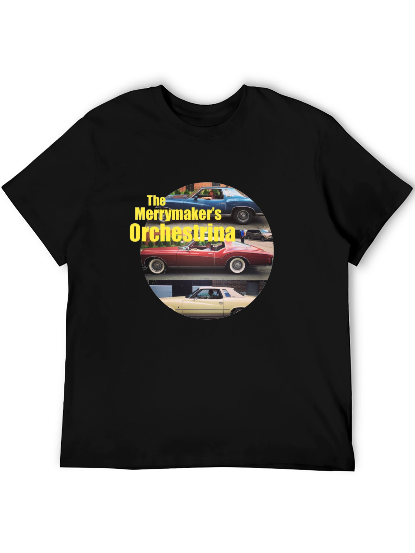 The Merrymakers Orchestrina Car T-Shirt