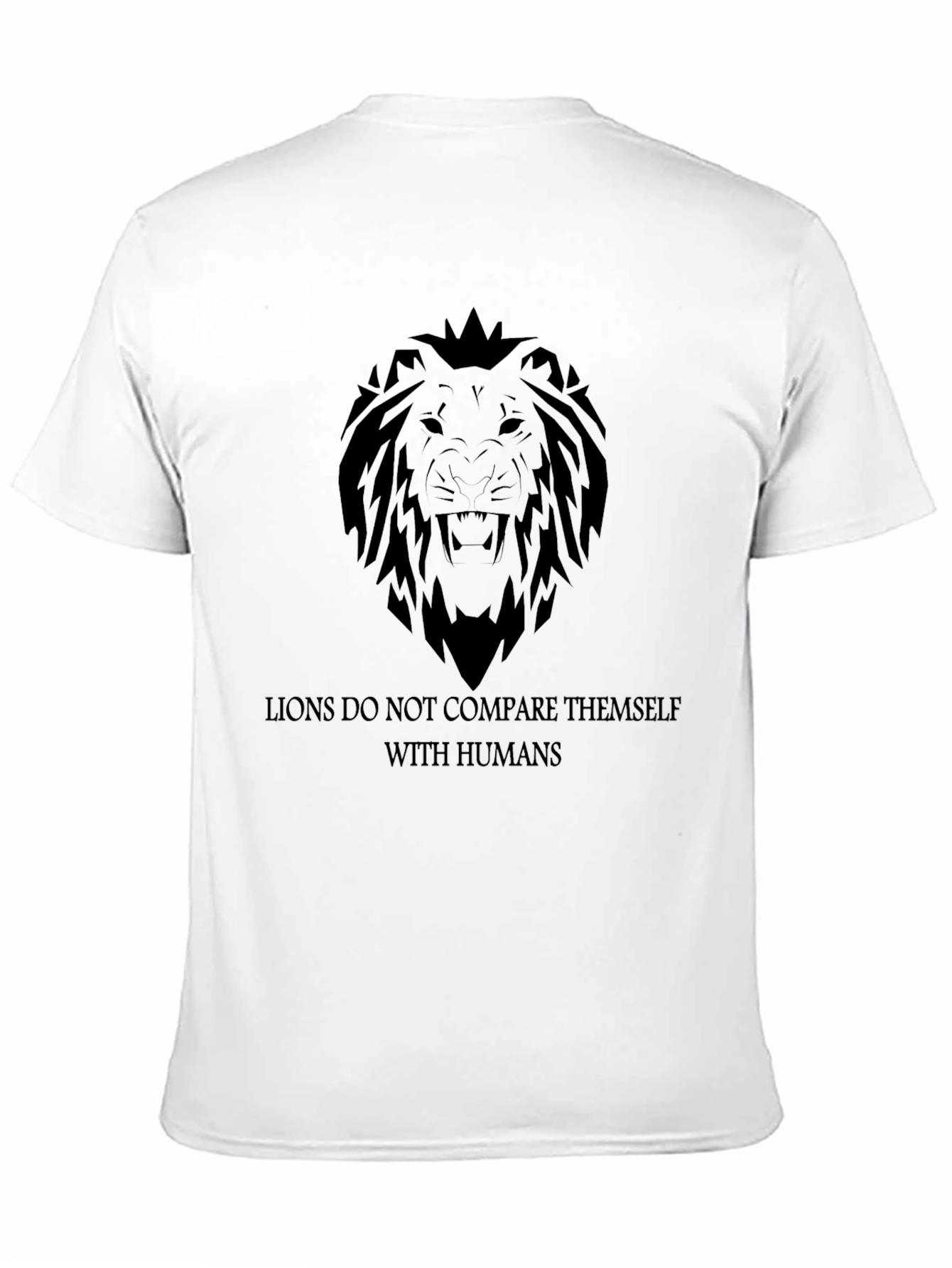 Lion Graphic Tee - Motivational Mens T-Shirt