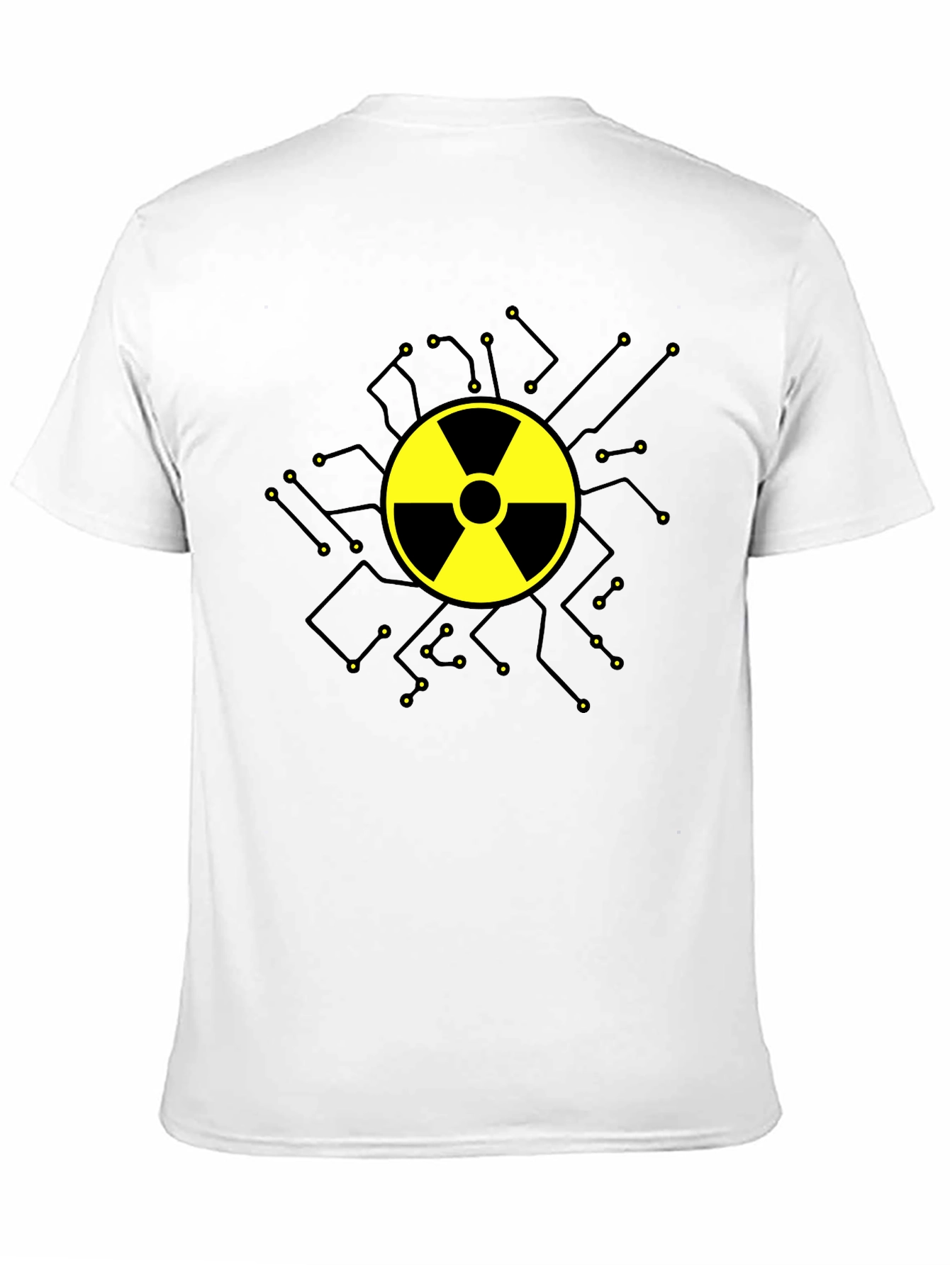 Radioactive Symbol Graphic T-Shirt - Black Cotton