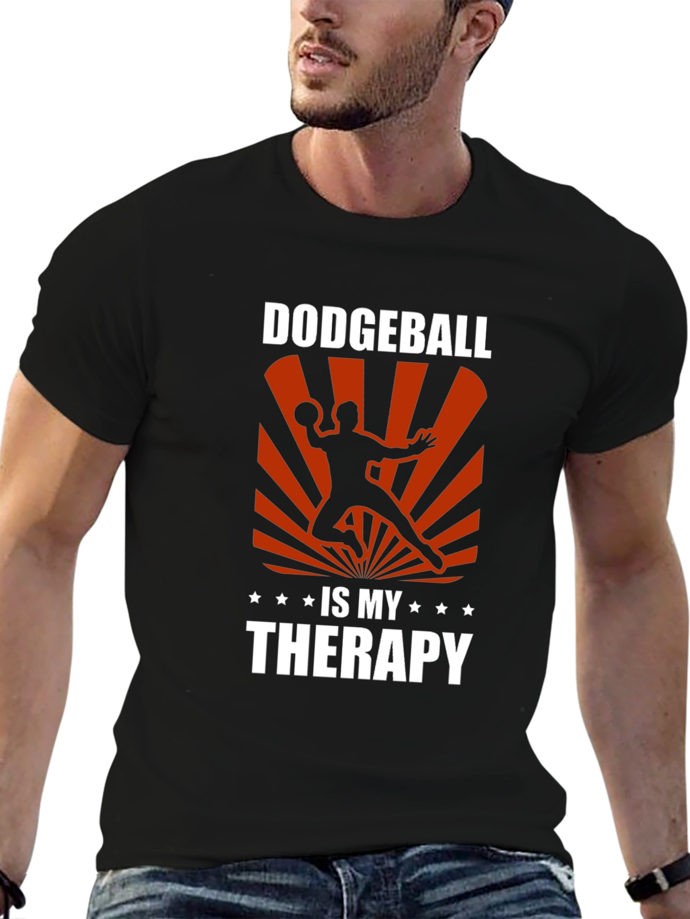 Dodgeball is My Therapy Graphic T-Shirt