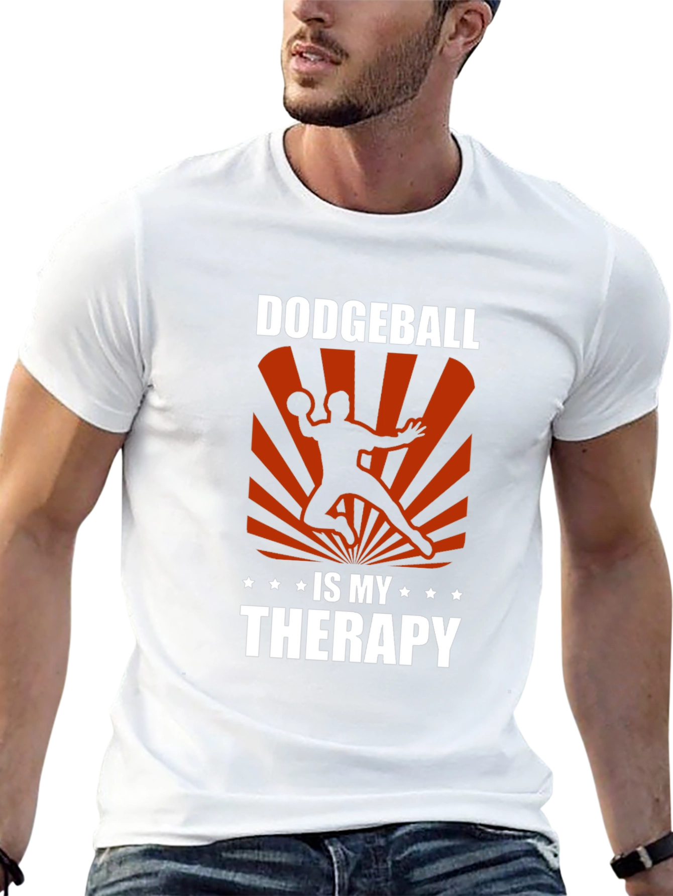 Dodgeball is My Therapy Graphic T-Shirt