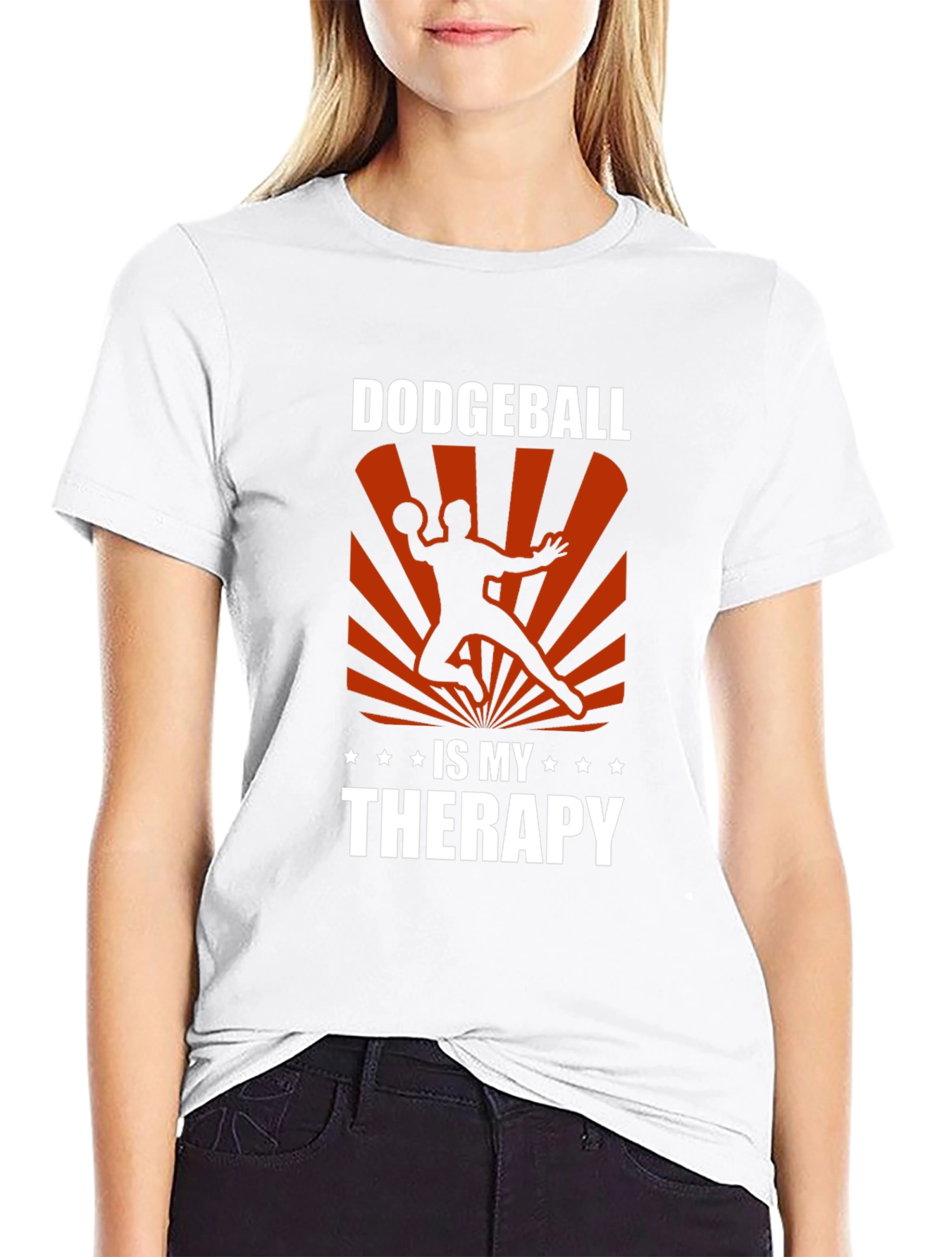 Dodgeball is My Therapy Graphic T-Shirt