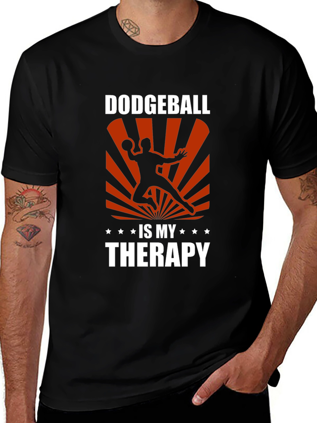 Dodgeball is My Therapy Graphic T-Shirt