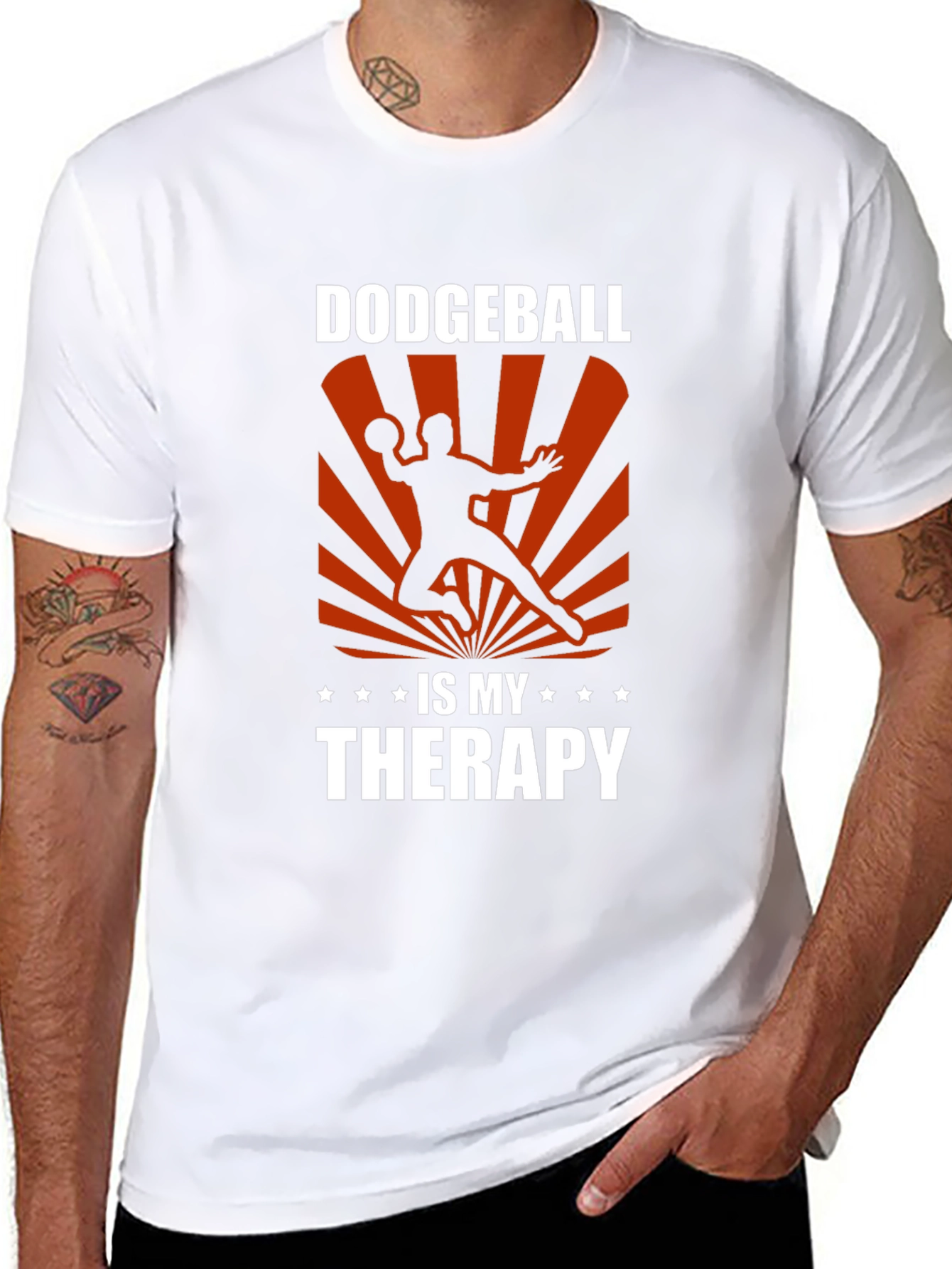 Dodgeball is My Therapy Graphic T-Shirt