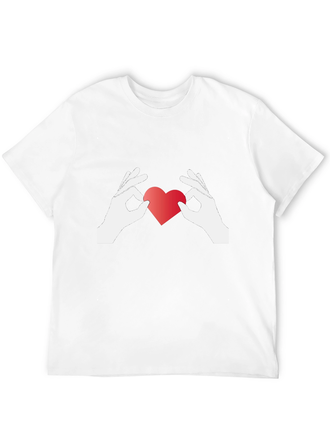 Heart Hands Graphic Tee - Show Your Love!