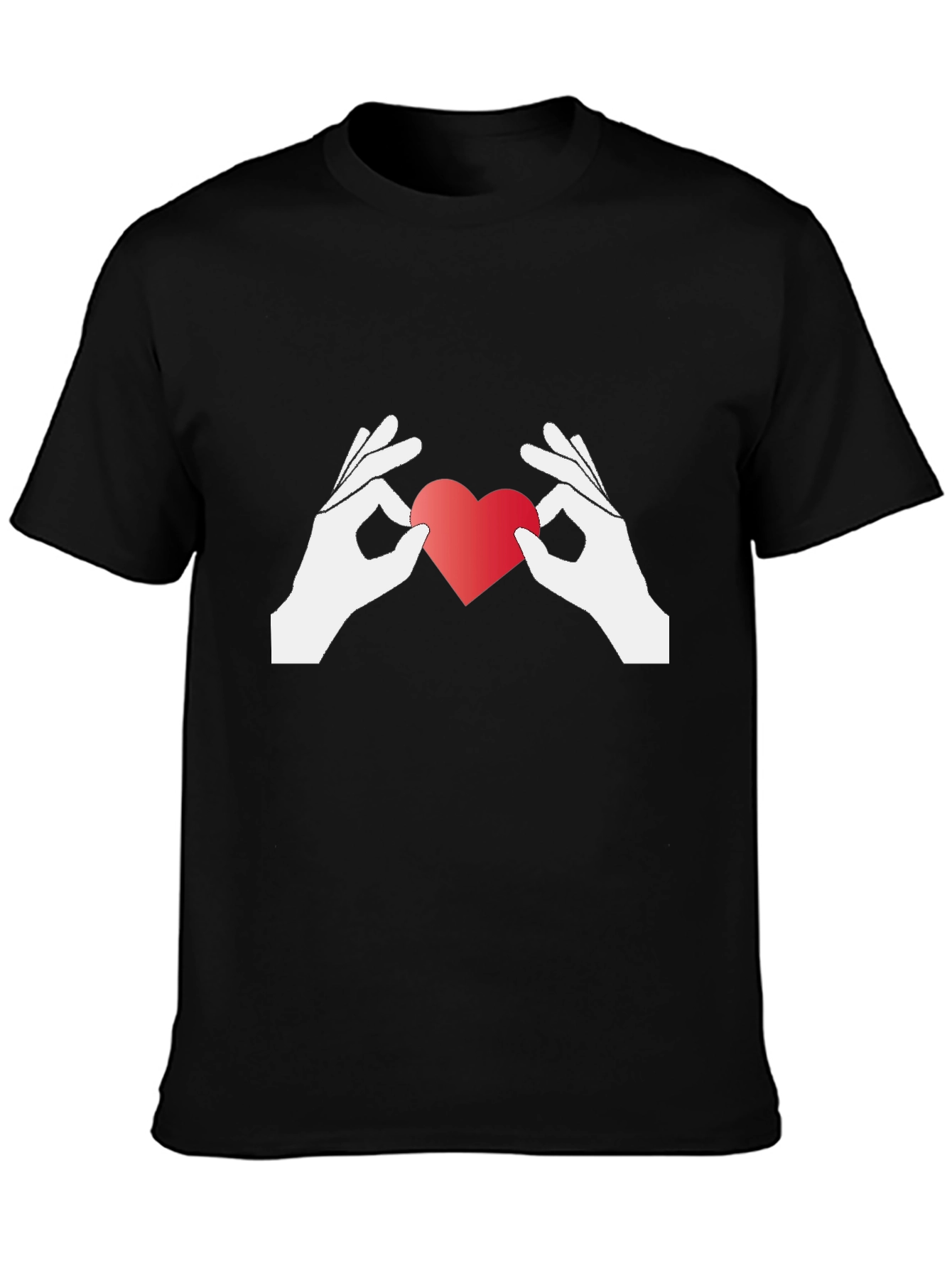 Heart Hands Graphic Tee - Show Your Love!