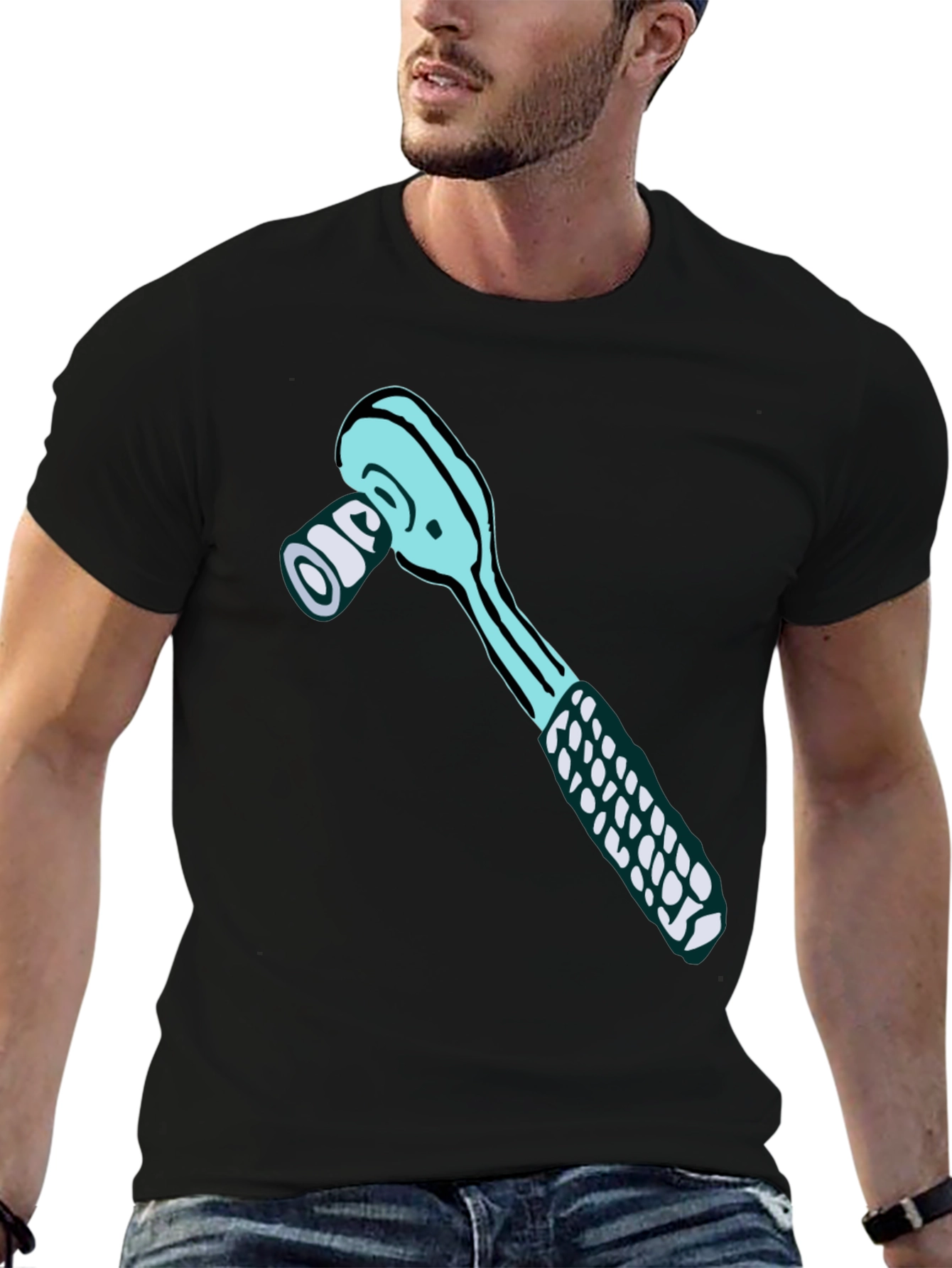 Ratchet Wrench Graphic Tee - Mechanic Humor Shirt