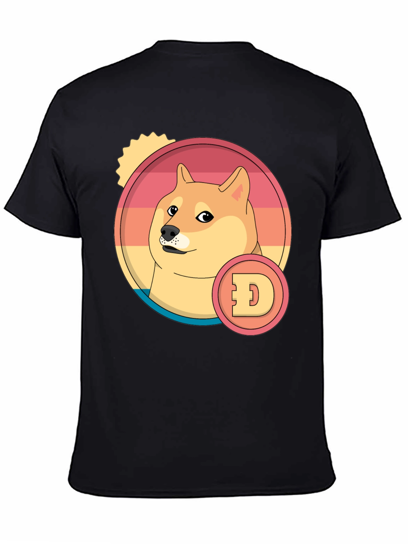Doge Meme Retro T-Shirt - Casual Crypto Style
