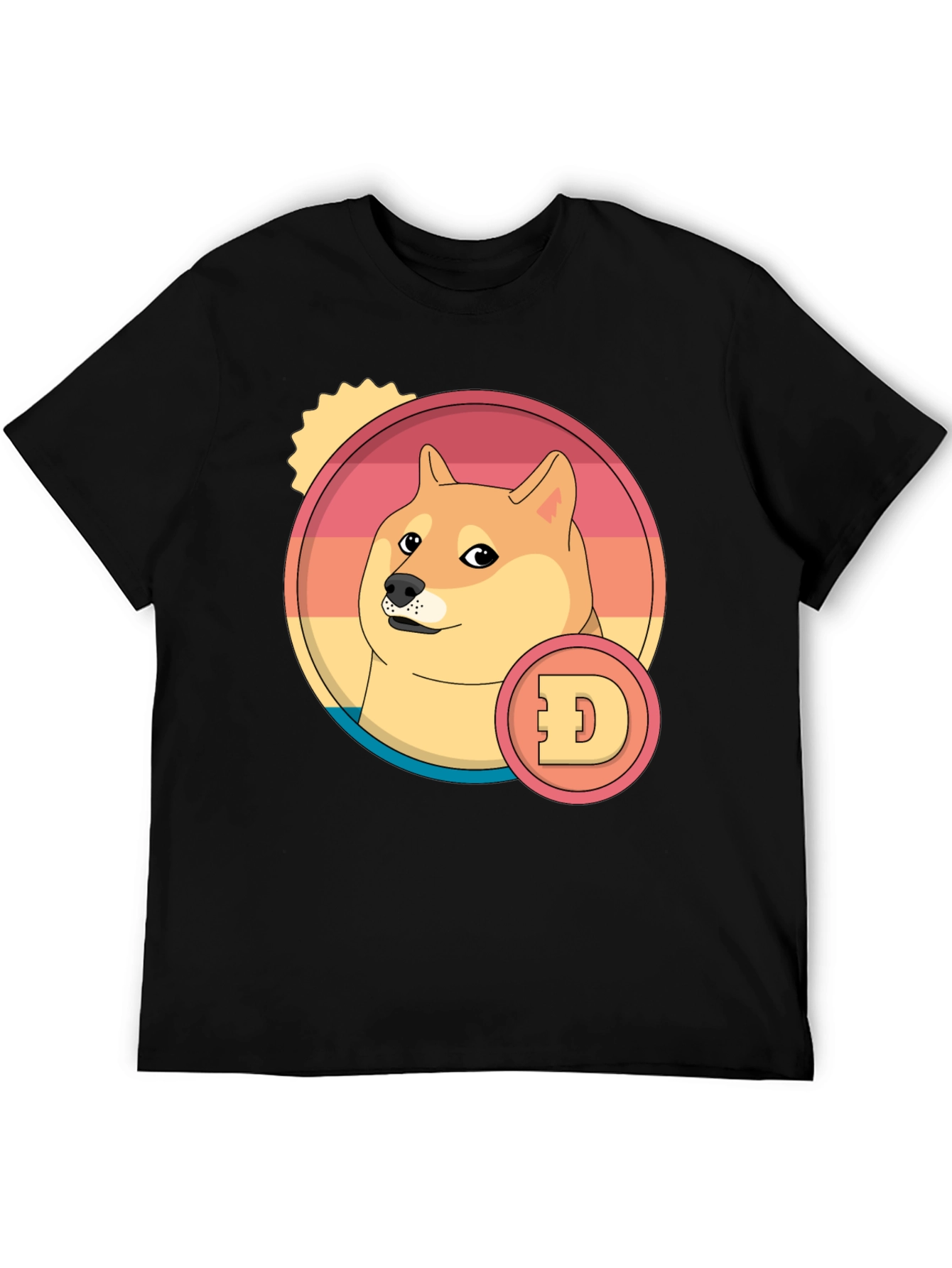 Doge Meme Retro T-Shirt - Casual Crypto Style
