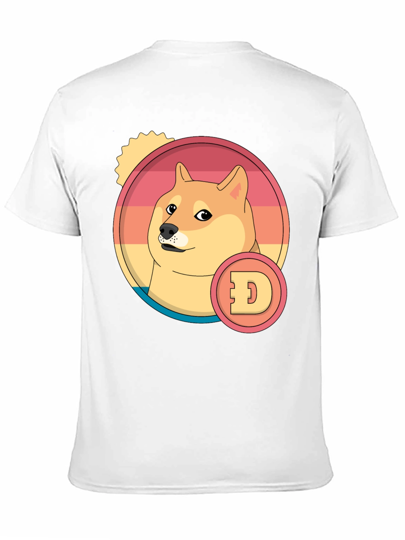 Doge Meme Retro T-Shirt - Casual Crypto Style
