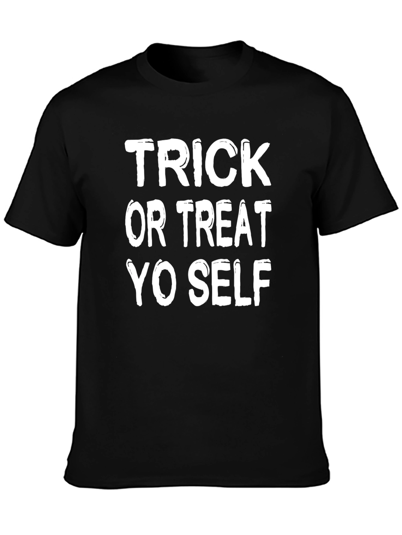 Trick or Treat Yo Self Black T-Shirt