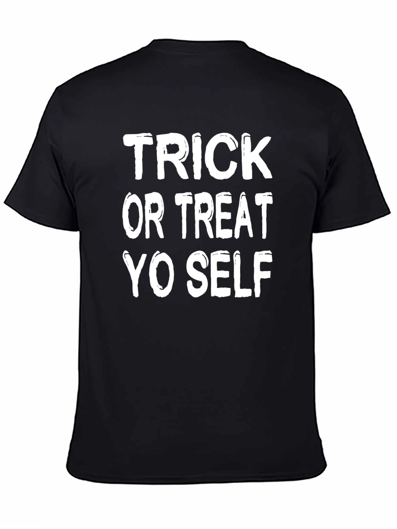 Trick or Treat Yo Self Black T-Shirt