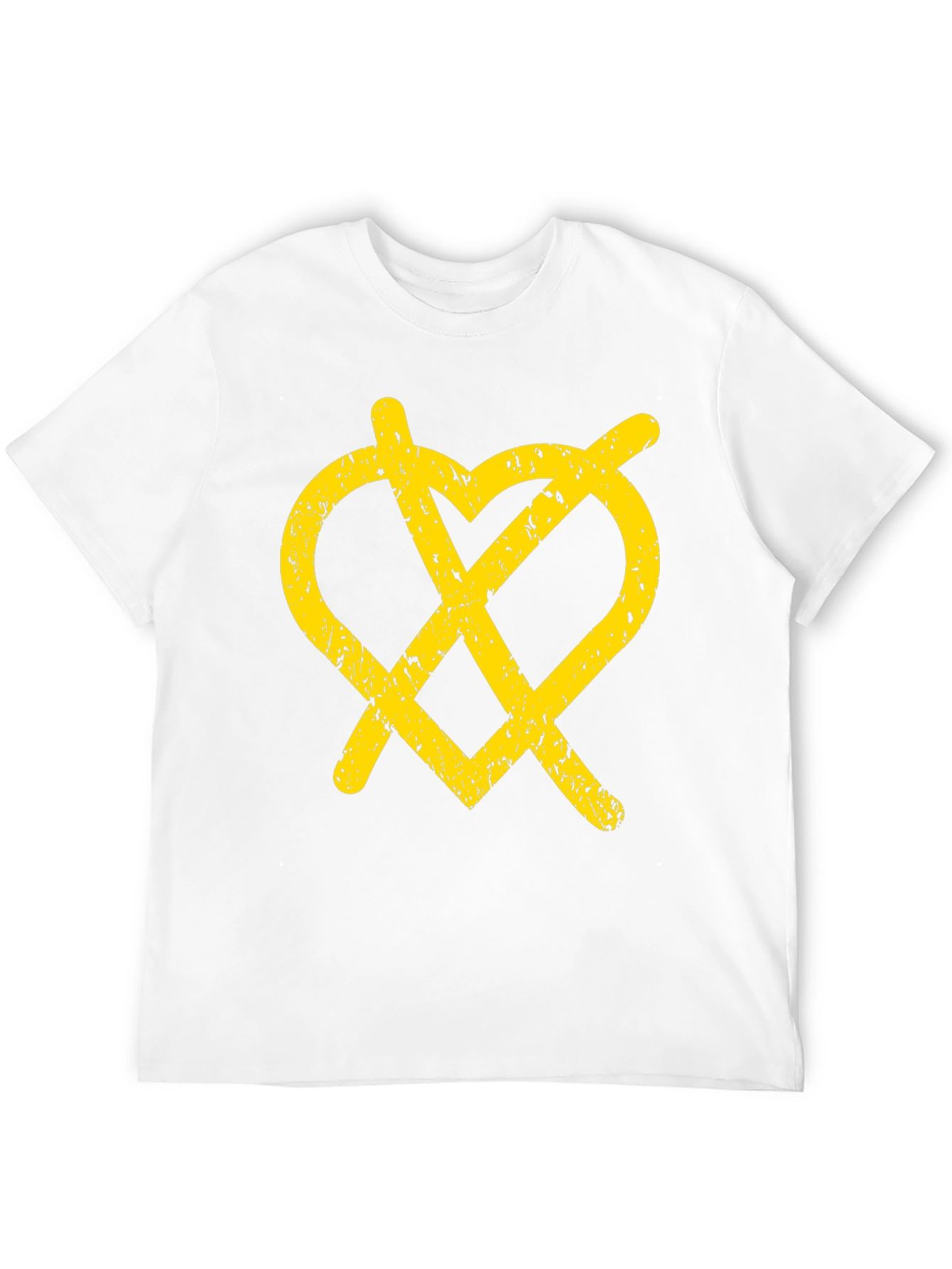 Grunge Heartless T-Shirt - Black Graphic Tee