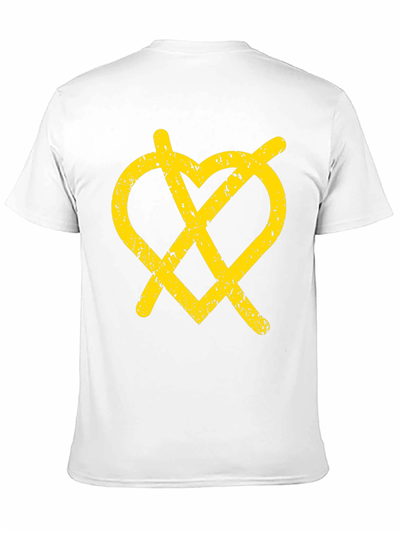 Grunge Heartless T-Shirt - Black Graphic Tee