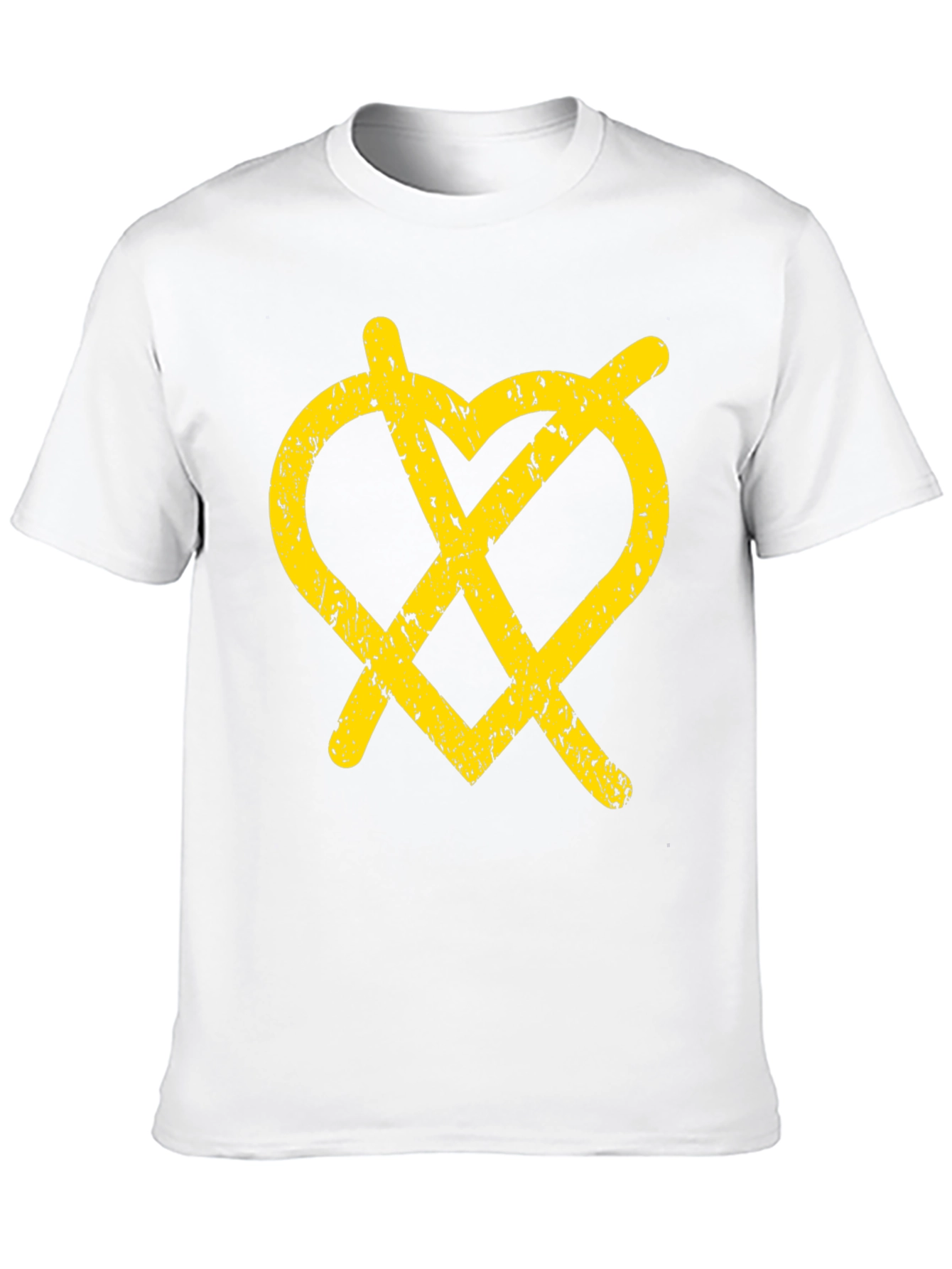 Grunge Heartless T-Shirt - Black Graphic Tee