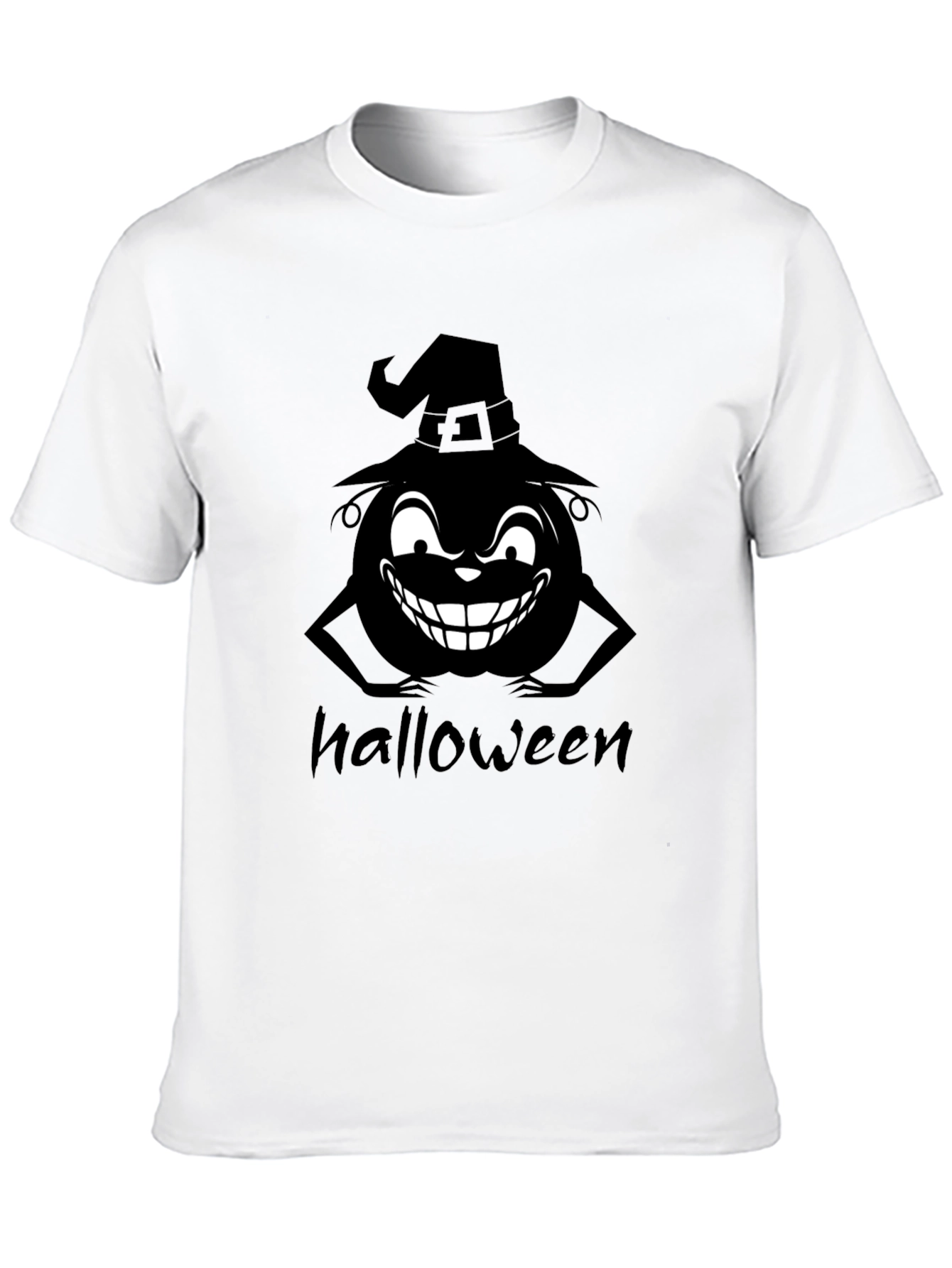 Halloween Pumpkin Witch Graphic T-Shirt