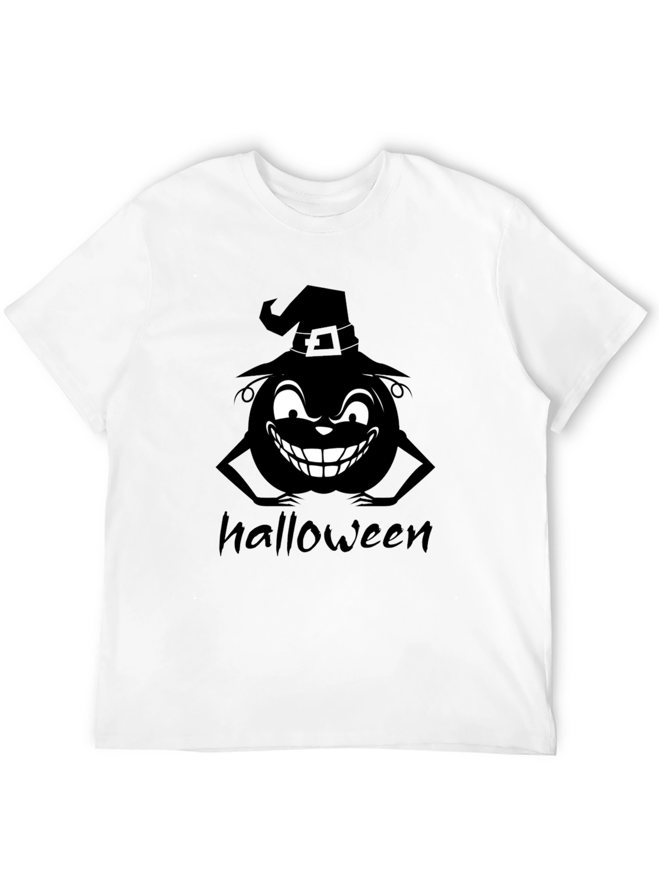 Halloween Pumpkin Witch Graphic T-Shirt