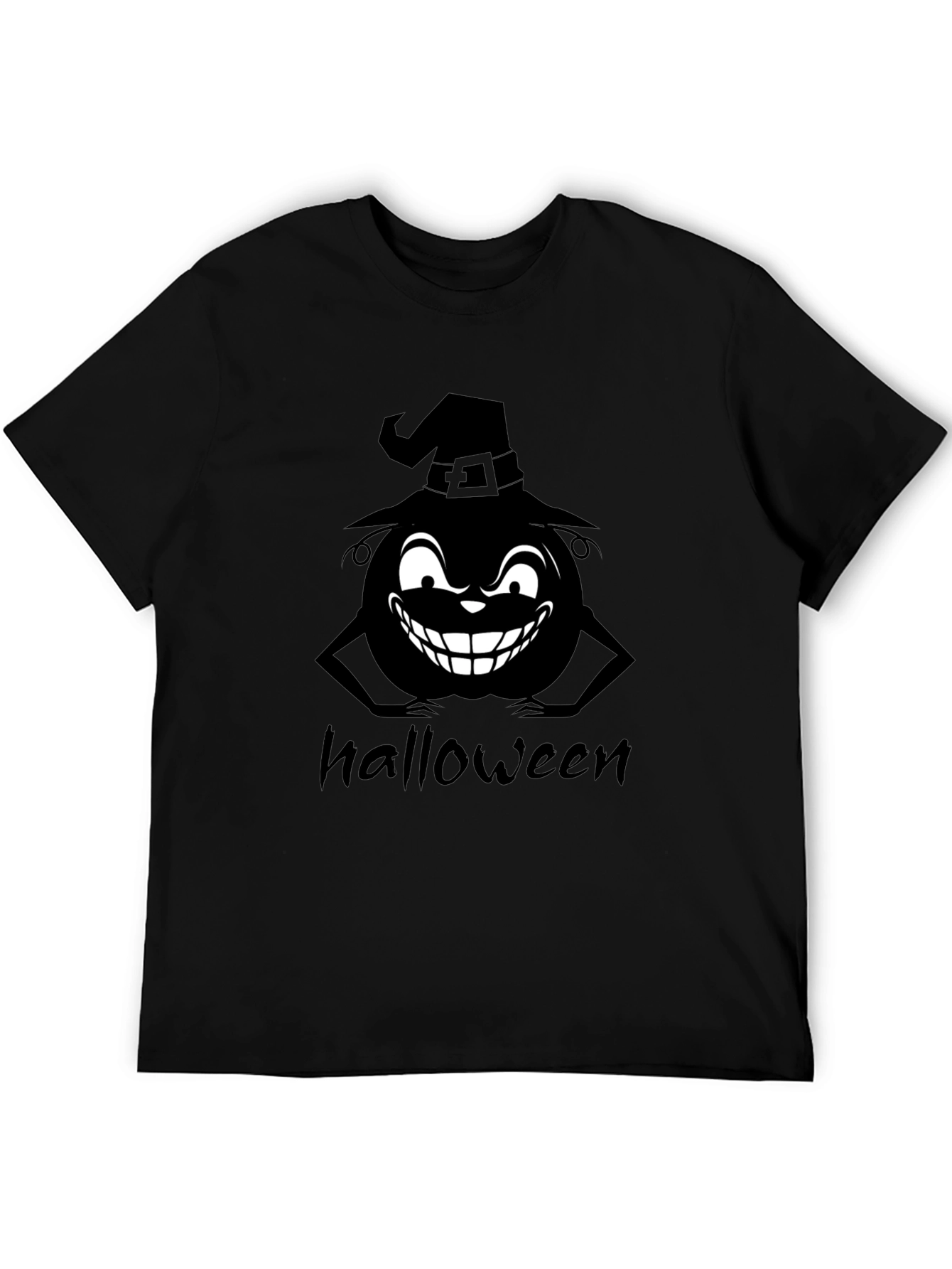 Halloween Pumpkin Witch Graphic T-Shirt