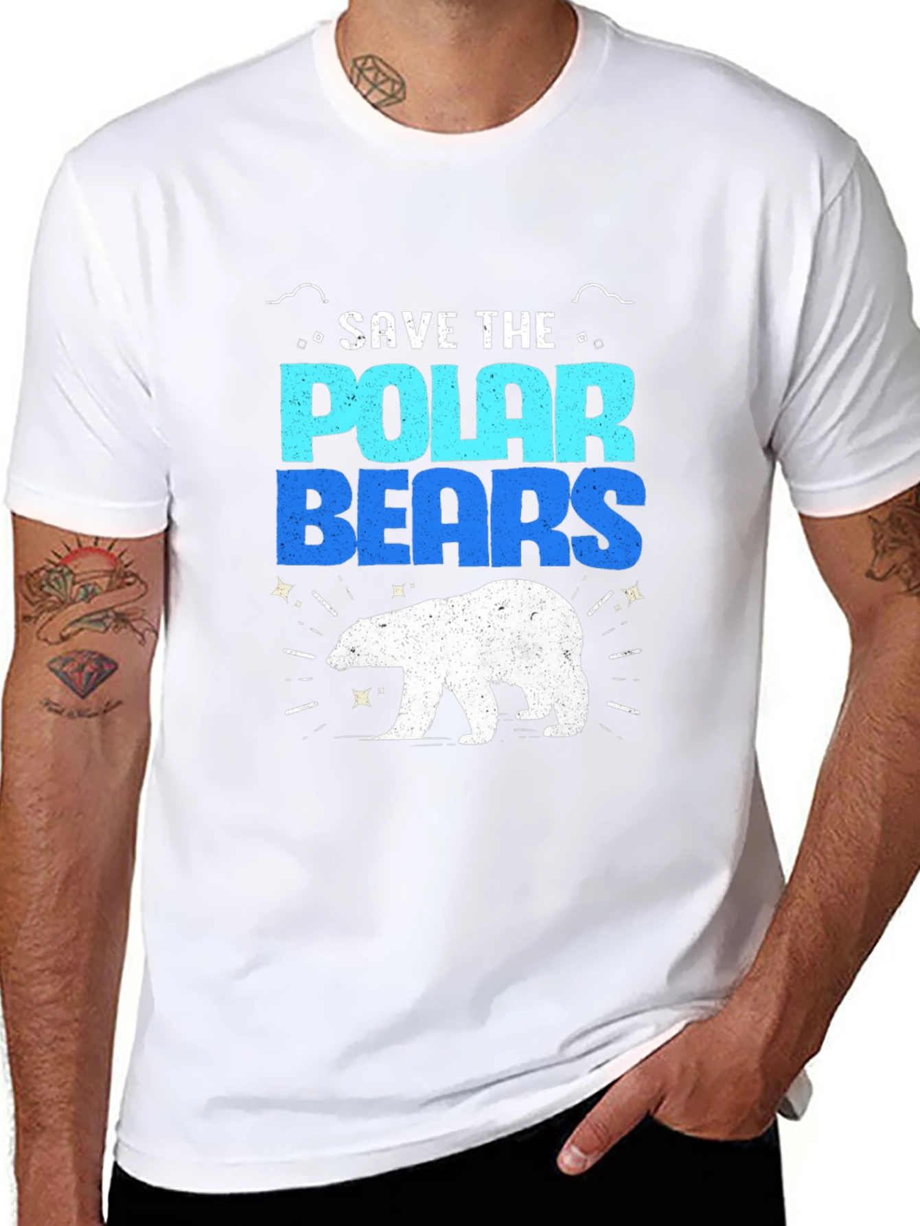 Save the Polar Bears Graphic T-Shirt