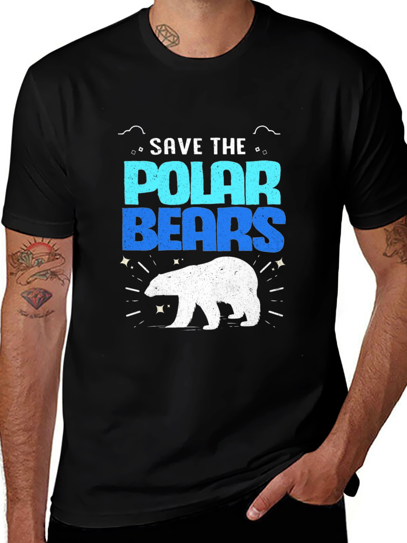 Save the Polar Bears Graphic T-Shirt