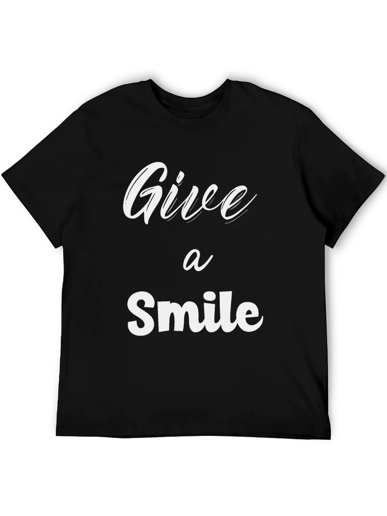 Give a Smile Graphic T-Shirt - Black
