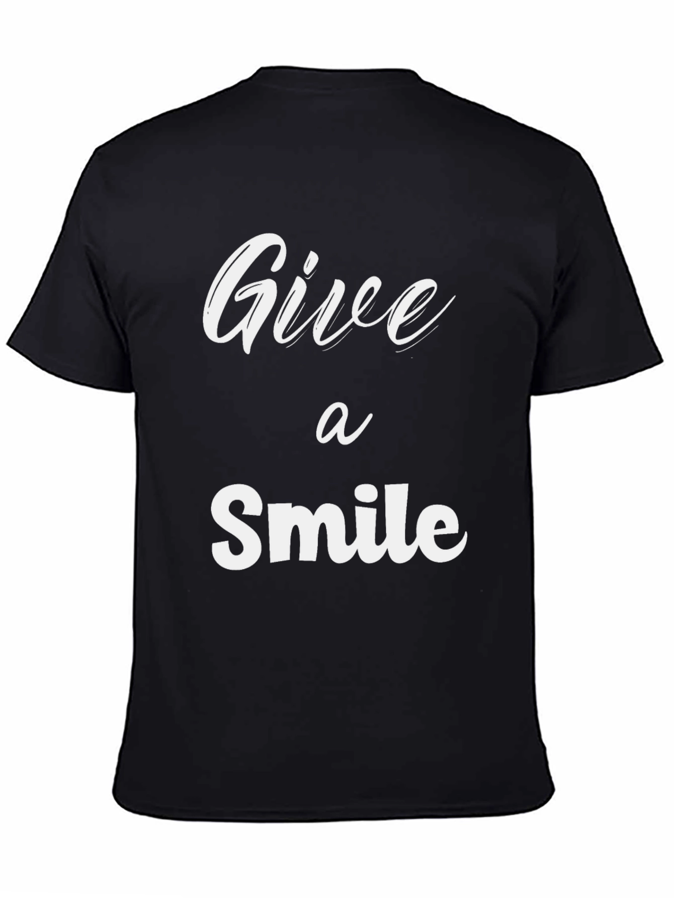 Give a Smile Graphic T-Shirt - Black