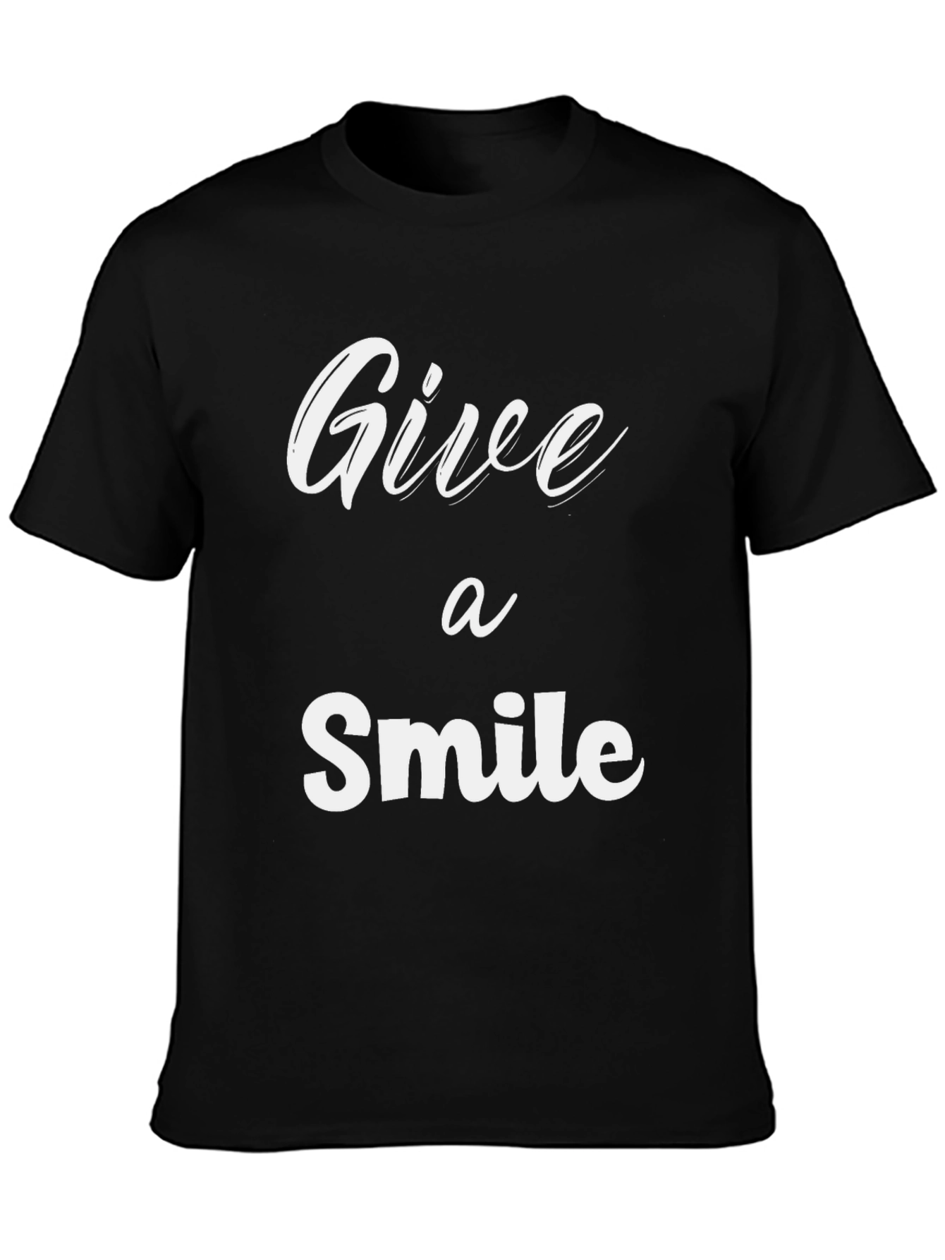 Give a Smile Graphic T-Shirt - Black
