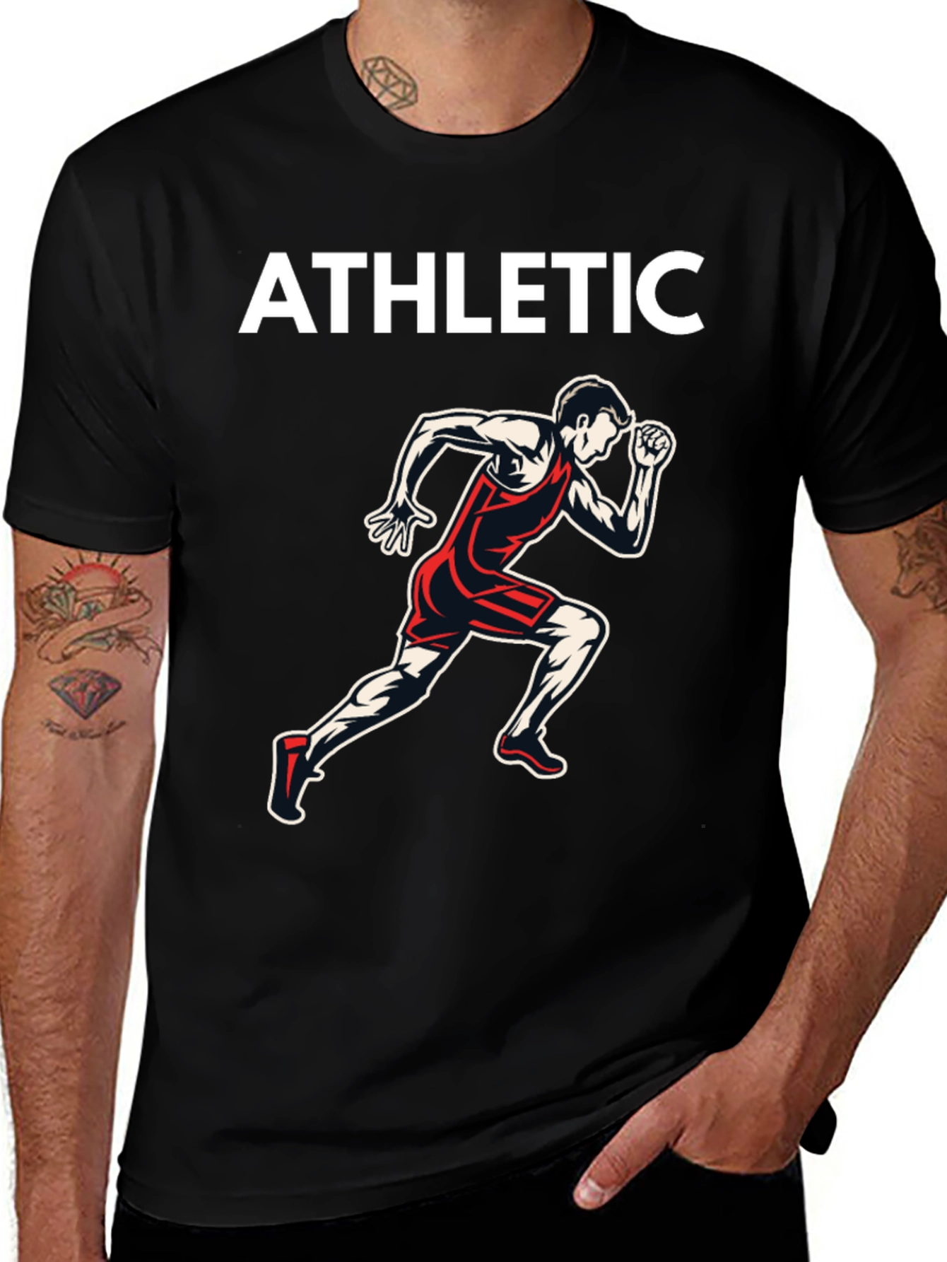 Athletic Runner Graphic T-Shirt