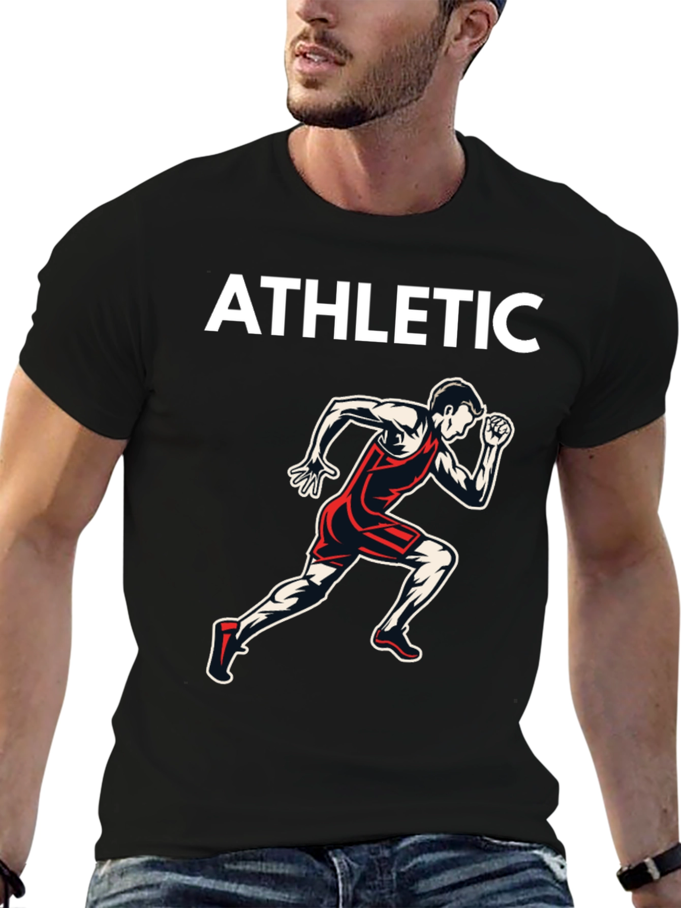 Athletic Runner Graphic T-Shirt