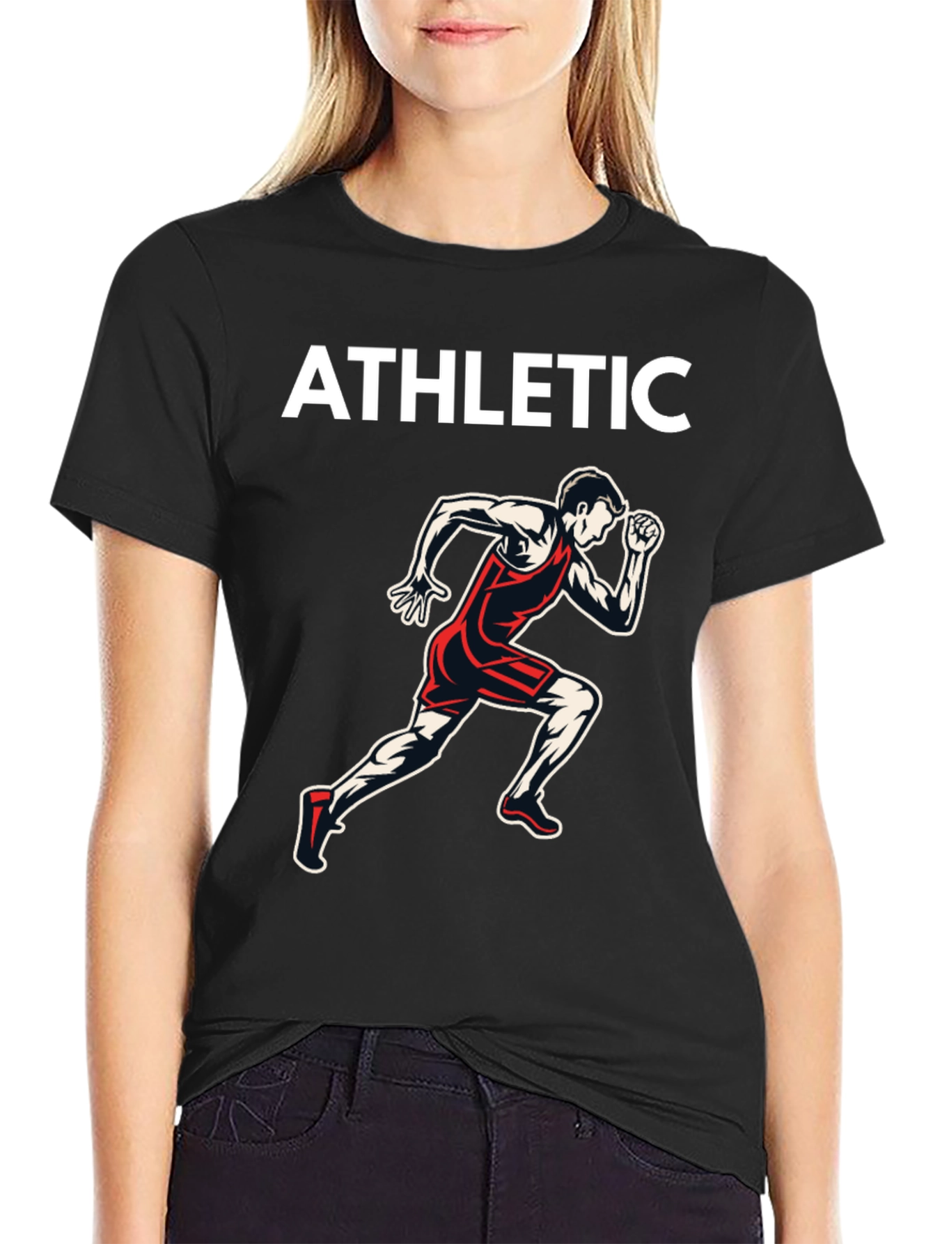 Athletic Runner Graphic T-Shirt