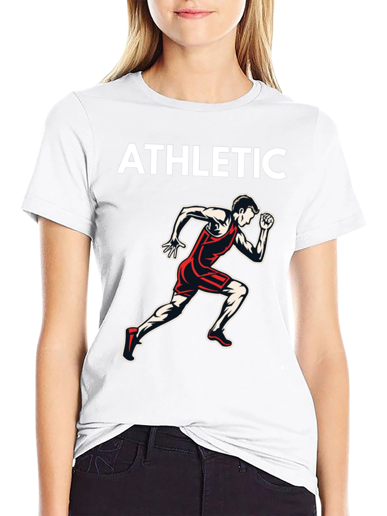 Athletic Runner Graphic T-Shirt