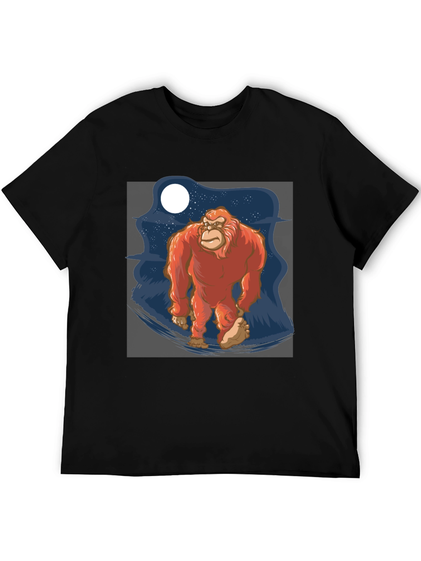 Bigfoot T-Shirt - Sasquatch Moon Graphic Tee