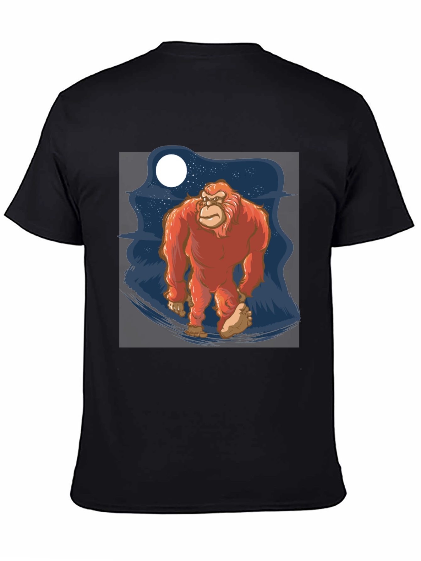 Bigfoot T-Shirt - Sasquatch Moon Graphic Tee