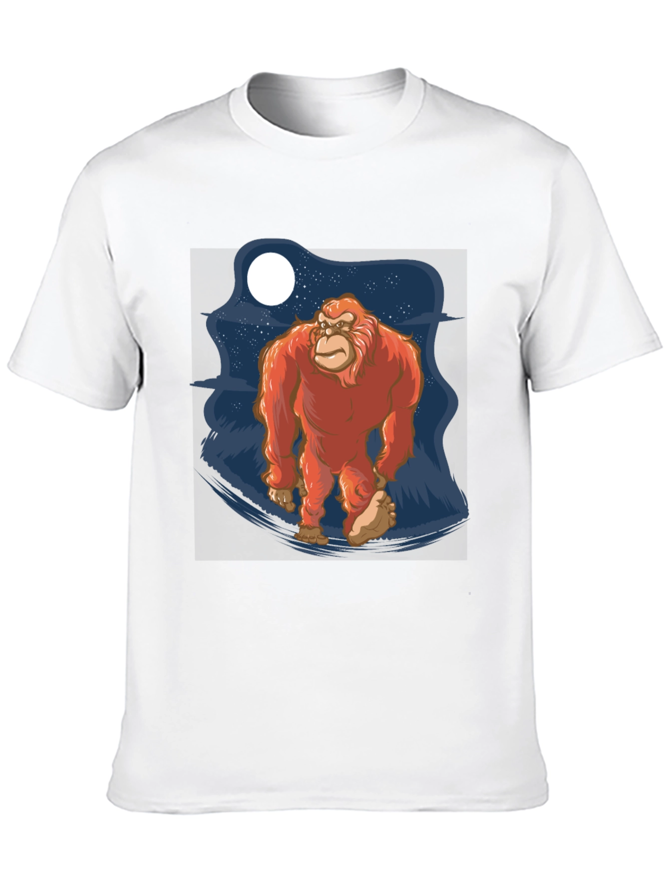 Bigfoot T-Shirt - Sasquatch Moon Graphic Tee