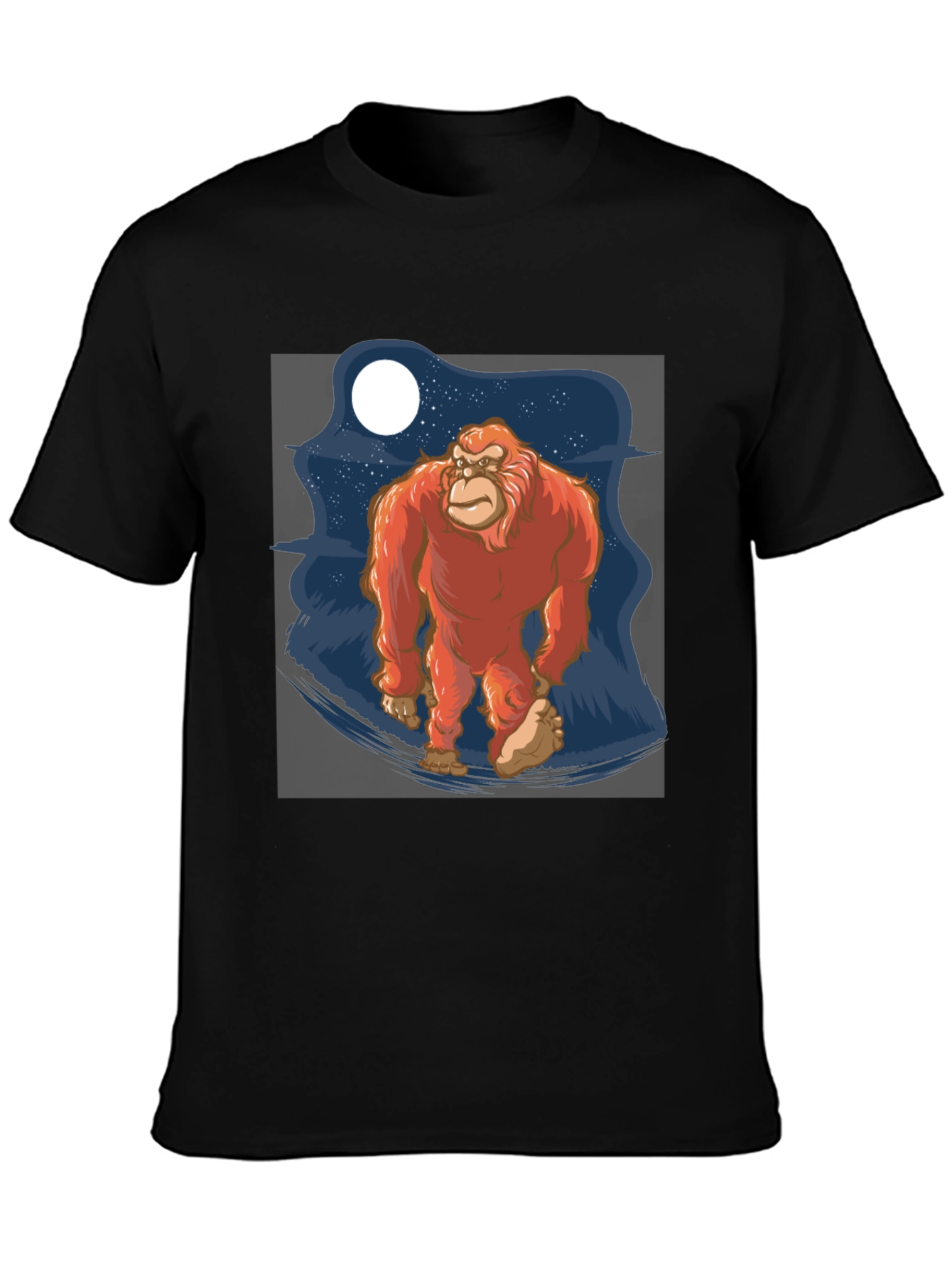 Bigfoot T-Shirt - Sasquatch Moon Graphic Tee