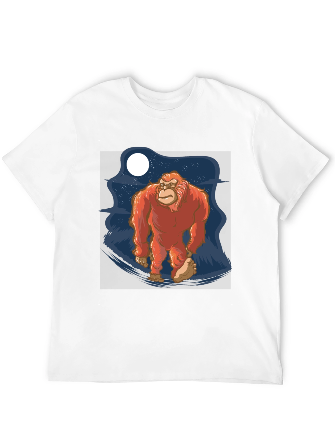 Bigfoot T-Shirt - Sasquatch Moon Graphic Tee