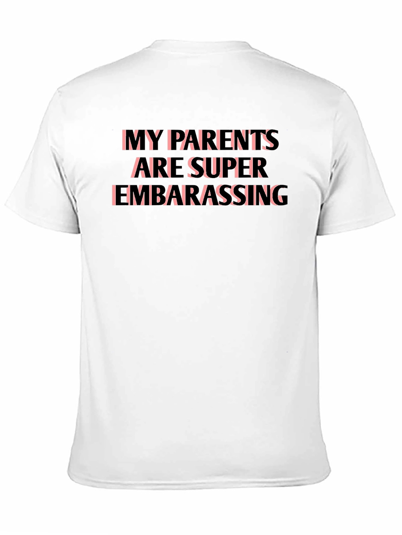 Embarrassing Parents Graphic Tee - Black Cotton