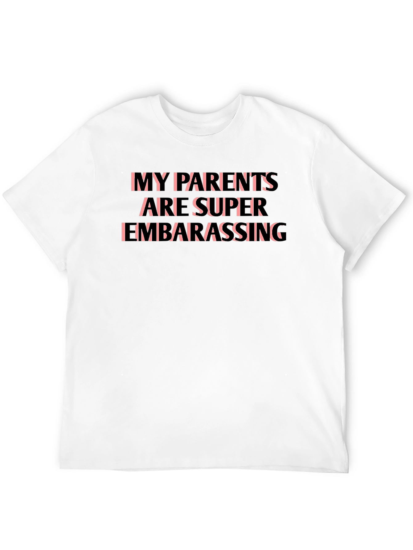 Embarrassing Parents Graphic Tee - Black Cotton
