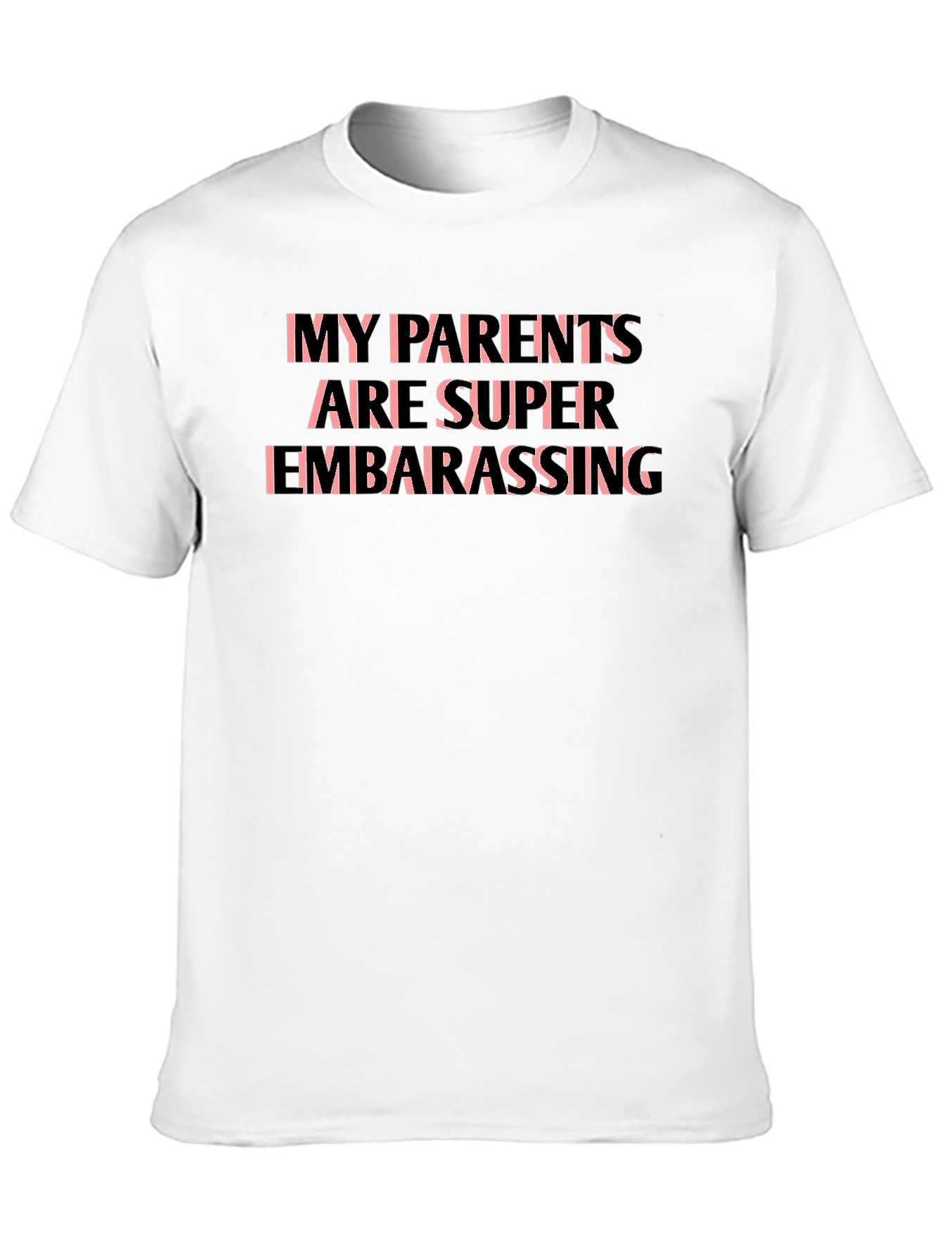 Embarrassing Parents Graphic Tee - Black Cotton